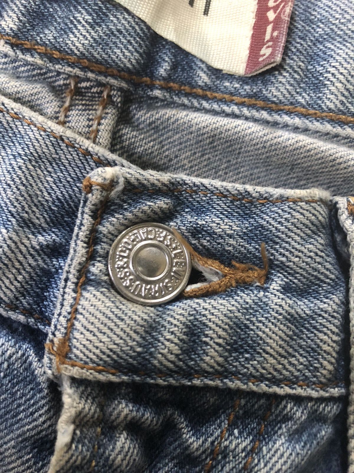 Levi's Vintage Clothing × Vintage VINTAGE 90s LEVIS 550 RELAXED FIT BLUE WASH DENIM Size US 32 / EU 48 - 4 Thumbnail
