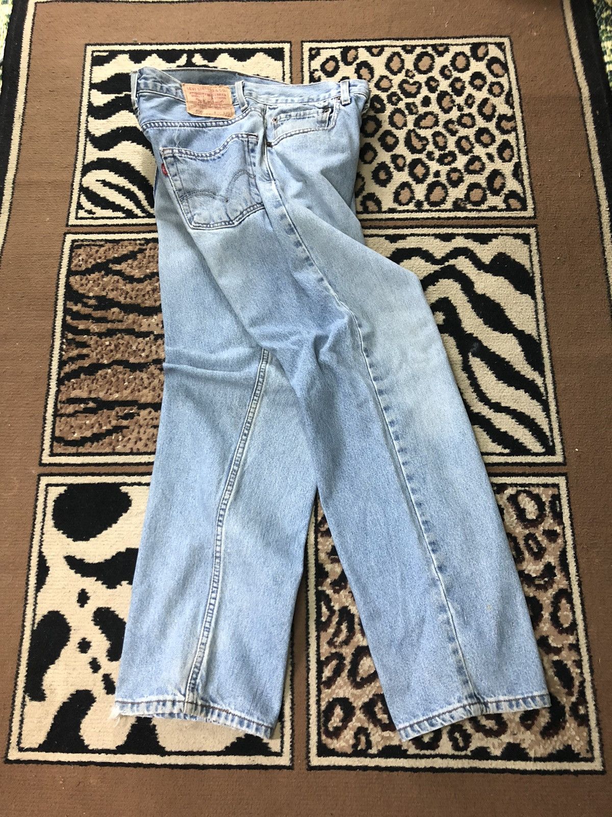 Levi's Vintage Clothing × Vintage VINTAGE 90s LEVIS 550 RELAXED FIT BLUE WASH DENIM Size US 32 / EU 48 - 14 Thumbnail