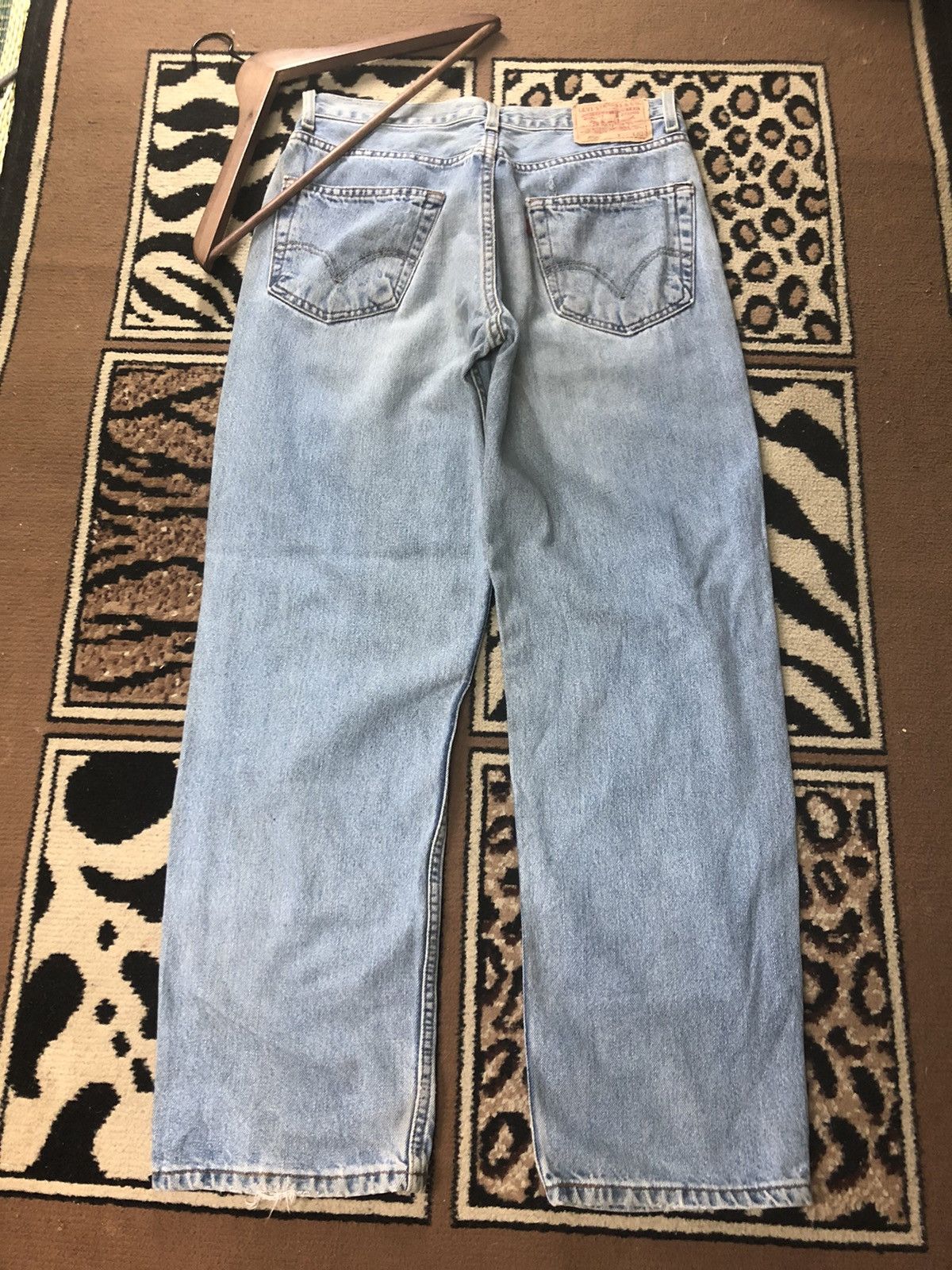 Levi's Vintage Clothing × Vintage VINTAGE 90s LEVIS 550 RELAXED FIT BLUE WASH DENIM Size US 32 / EU 48 - 9 Thumbnail