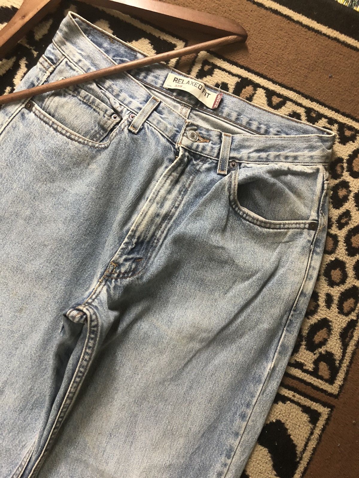 Levi's Vintage Clothing × Vintage VINTAGE 90s LEVIS 550 RELAXED FIT BLUE WASH DENIM Size US 32 / EU 48 - 3 Thumbnail