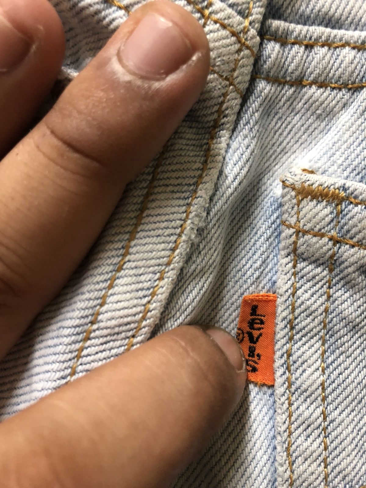 Levi's Vintage Clothing × Vintage VINTAGE 90s LEVIS 310 OREN TAB LIGHT BLUE WASH DENIM Size US 26 / EU 42 - 9 Thumbnail