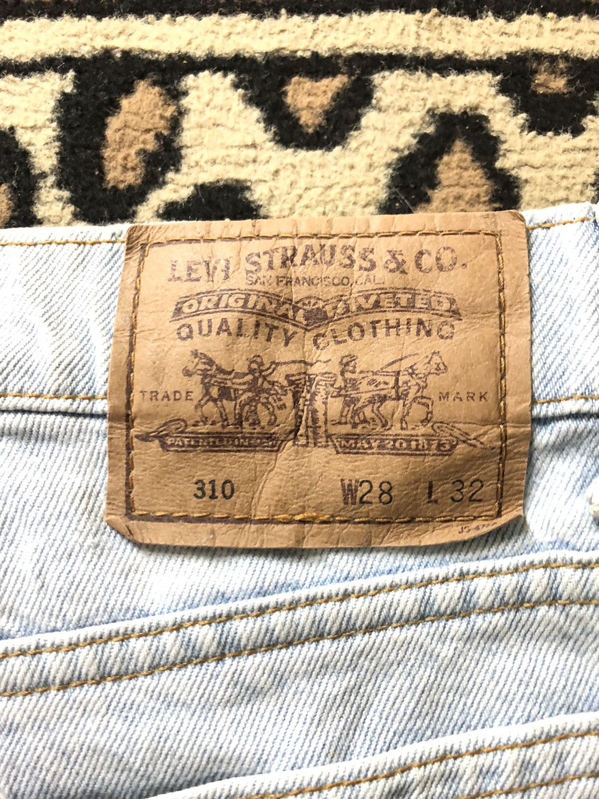 Levi's Vintage Clothing × Vintage VINTAGE 90s LEVIS 310 OREN TAB LIGHT BLUE WASH DENIM Size US 26 / EU 42 - 10 Thumbnail