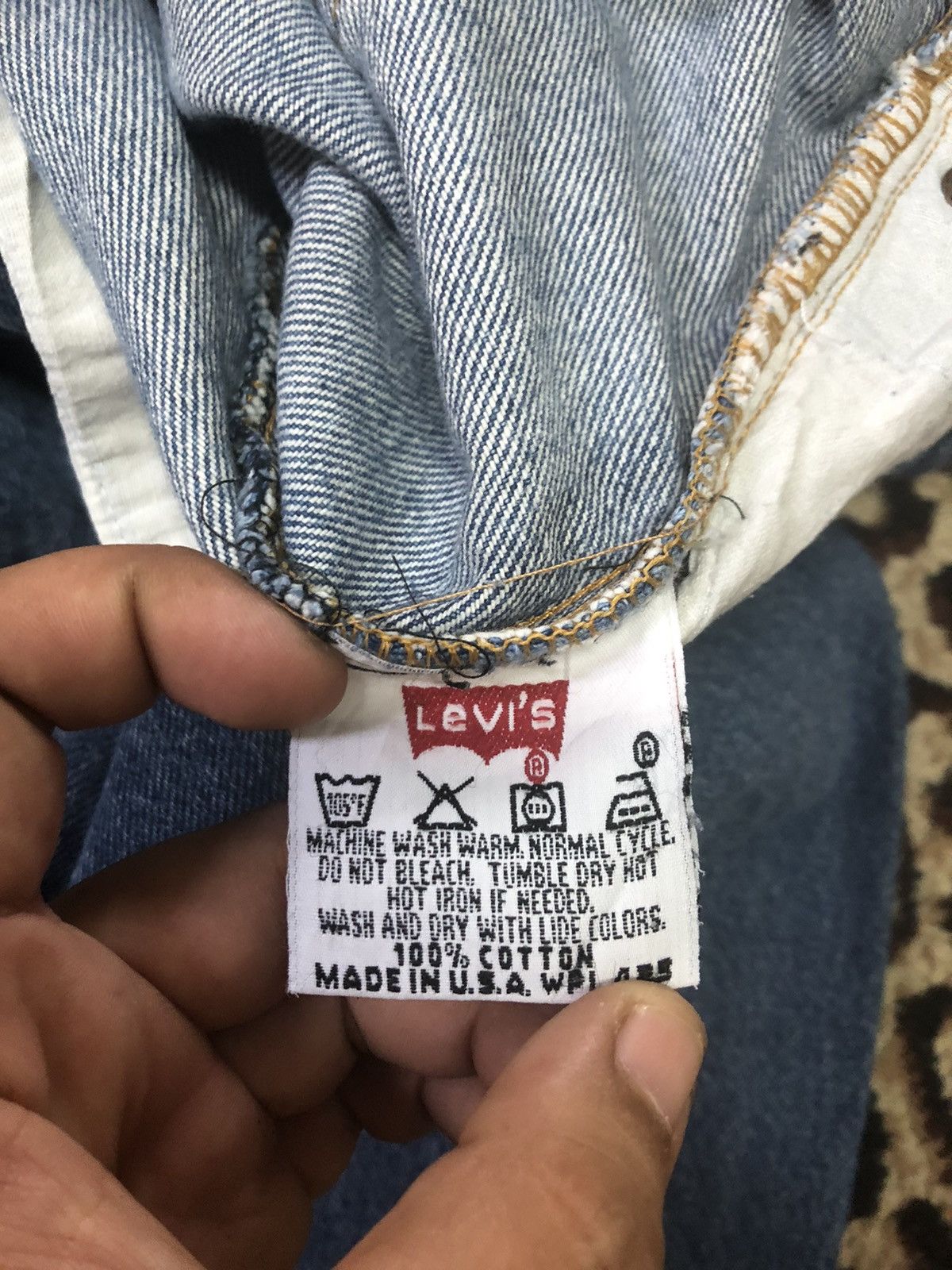 Levi's × Vintage VINTAGE 90s LEVIS 501 QUARTER SHORT BLUE WASH DENIM USA Size US 34 / EU 50 - 6 Thumbnail