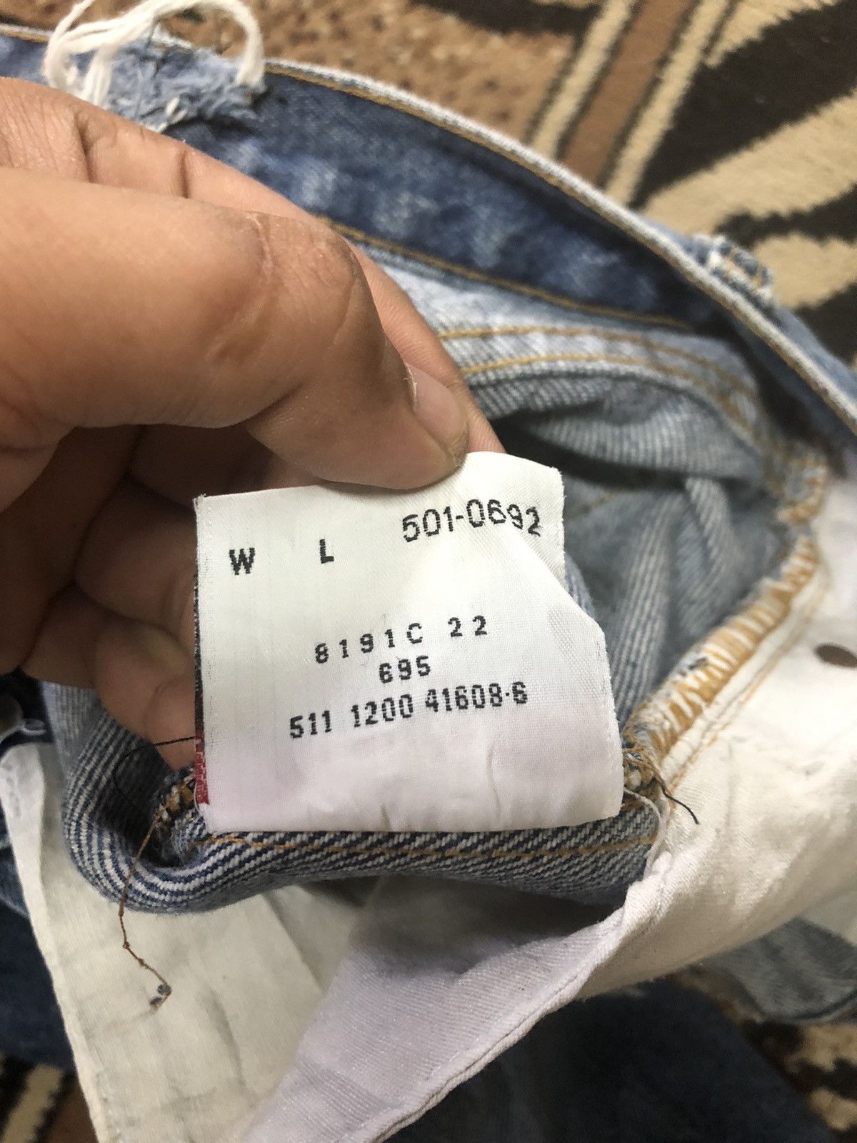 Levi's × Vintage VINTAGE 90s LEVIS 501 QUARTER SHORT BLUE WASH DENIM USA Size US 34 / EU 50 - 7 Thumbnail