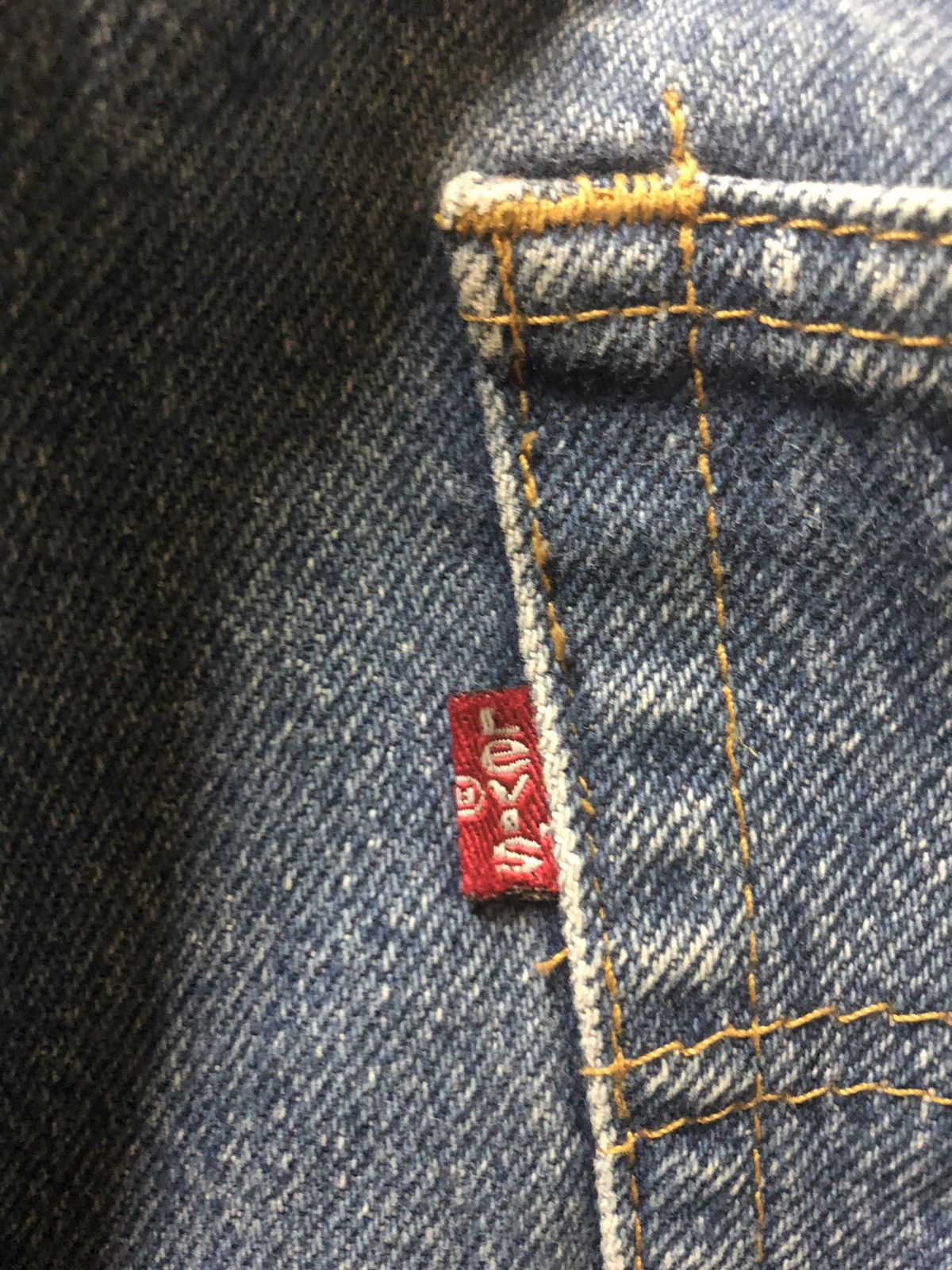 Levi's × Vintage VINTAGE 90s LEVIS 501 QUARTER SHORT BLUE WASH DENIM USA Size US 34 / EU 50 - 10 Thumbnail