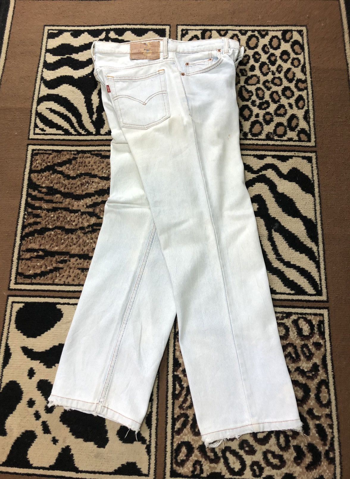 Levi's Vintage Clothing × Vintage VINTAGE 80s LEVIS 515-0217 LIGHT BLUE WASH DISTRESSED DENIM Size US 30 / EU 46 - 11 Thumbnail