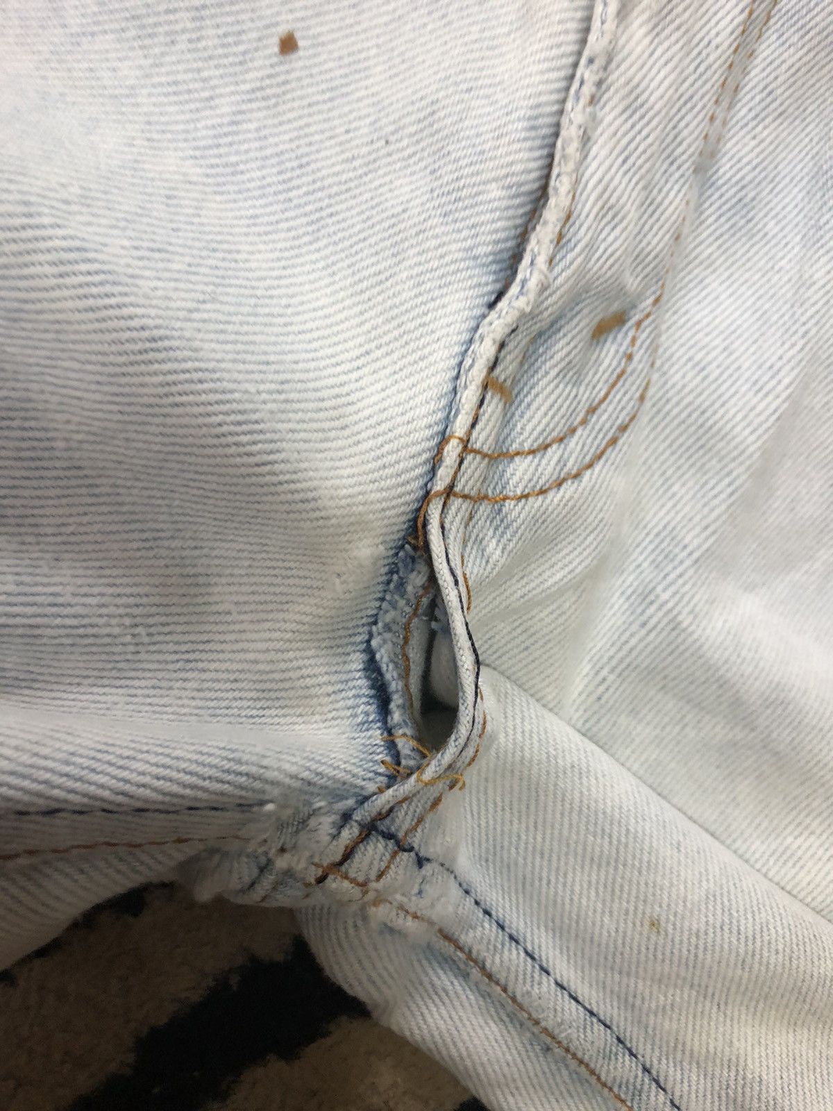 Levi's Vintage Clothing × Vintage VINTAGE 80s LEVIS 515-0217 LIGHT BLUE WASH DISTRESSED DENIM Size US 30 / EU 46 - 12 Thumbnail