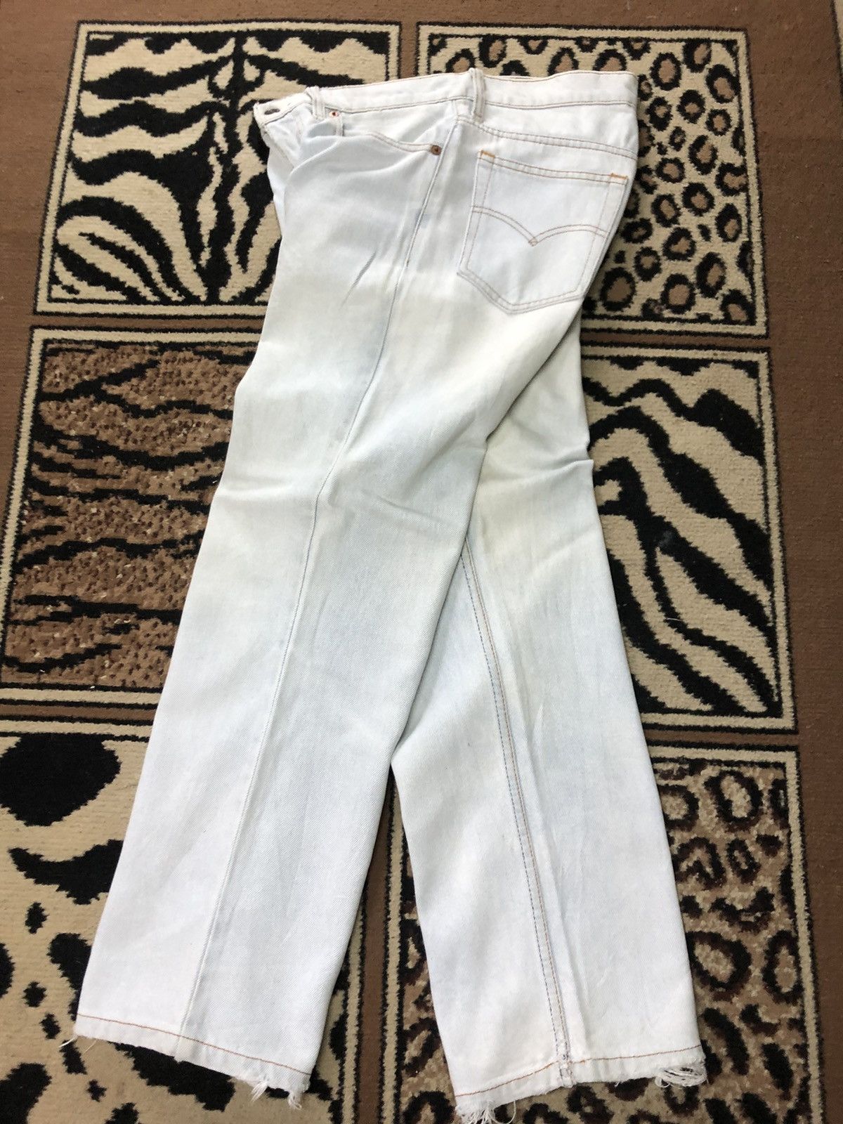 Levi's Vintage Clothing × Vintage VINTAGE 80s LEVIS 515-0217 LIGHT BLUE WASH DISTRESSED DENIM Size US 30 / EU 46 - 10 Thumbnail
