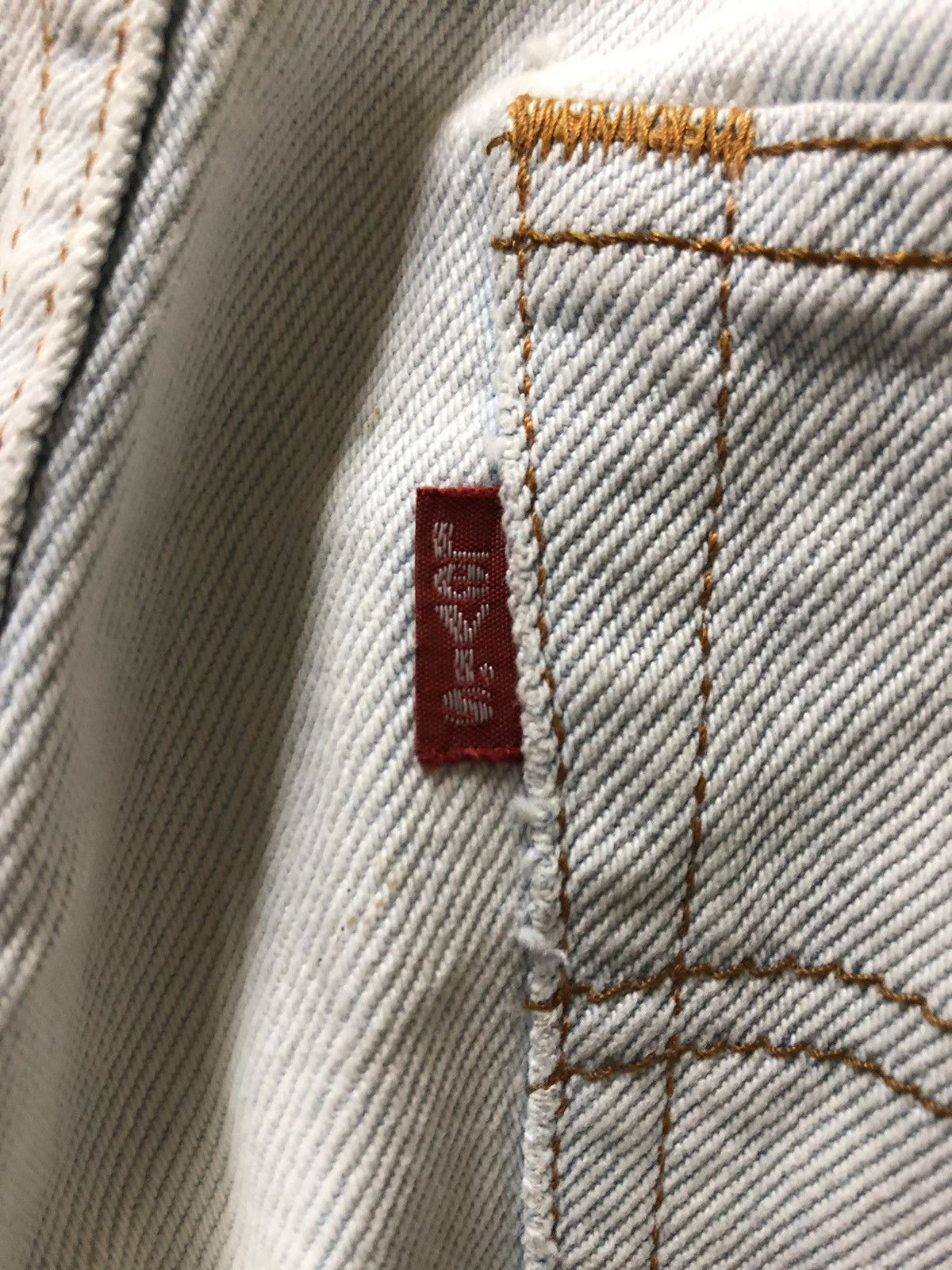 Levi's Vintage Clothing × Vintage VINTAGE 80s LEVIS 515-0217 LIGHT BLUE WASH DISTRESSED DENIM Size US 30 / EU 46 - 8 Thumbnail