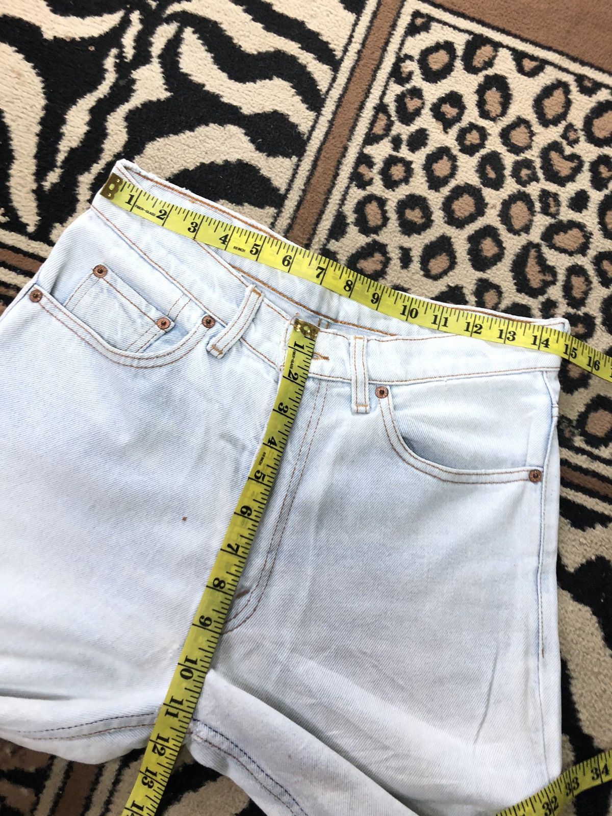 Levi's Vintage Clothing × Vintage VINTAGE 80s LEVIS 515-0217 LIGHT BLUE WASH DISTRESSED DENIM Size US 30 / EU 46 - 13 Thumbnail