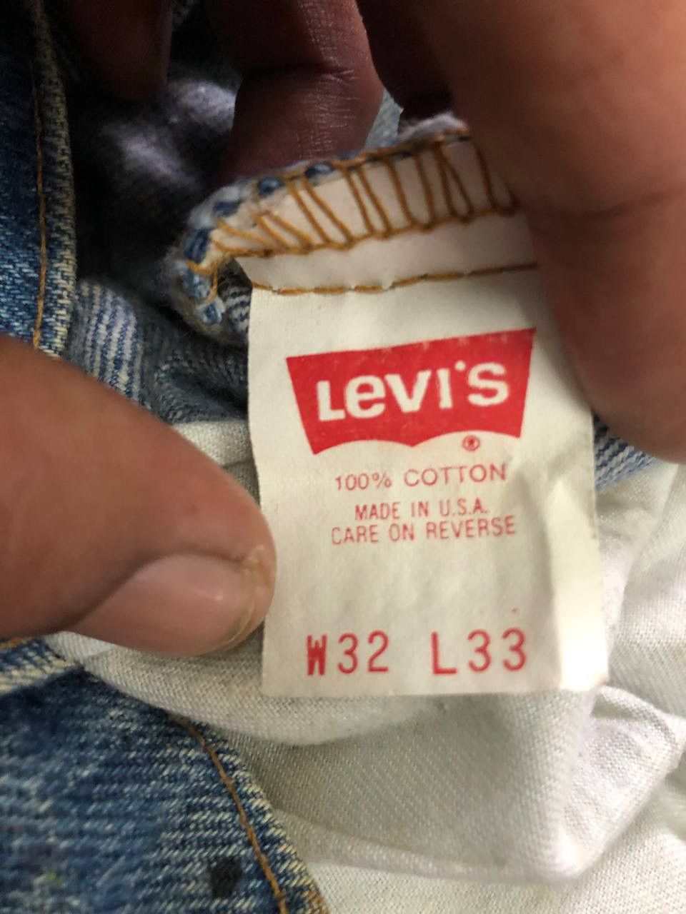 Levi's × Vintage Sick🔥Vintage Levis 510 Painted Size US 30 / EU 46 - 5 Thumbnail