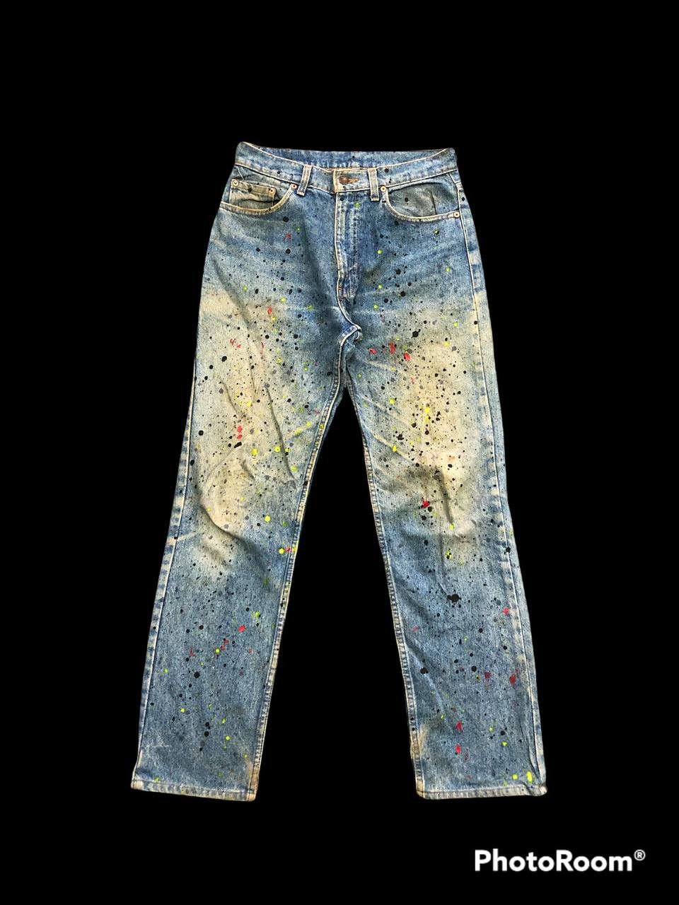 Levi's × Vintage Sick🔥Vintage Levis 510 Painted Size US 30 / EU 46 - 1 Thumbnail