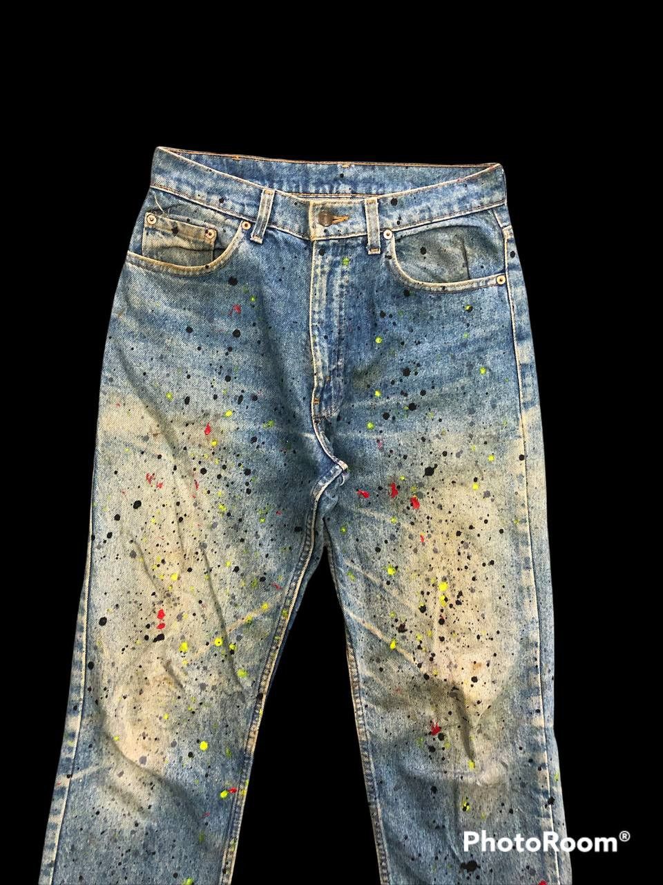Levi's × Vintage Sick🔥Vintage Levis 510 Painted Size US 30 / EU 46 - 3 Thumbnail