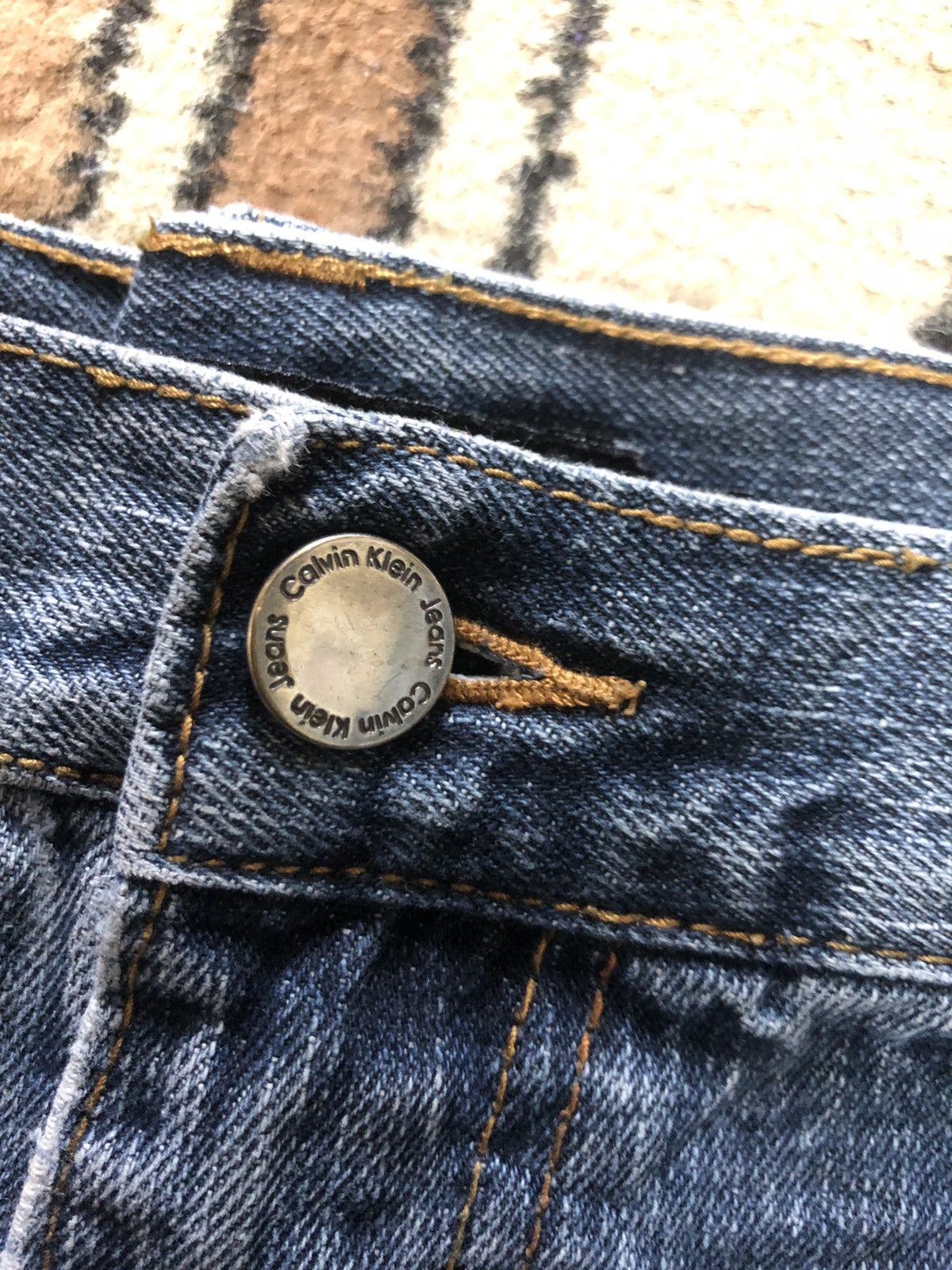 Calvin Klein × Vintage VINTAGE CALVIN KLEIN BLUE WASH DENIM Size US 38 / EU 54 - 8 Thumbnail