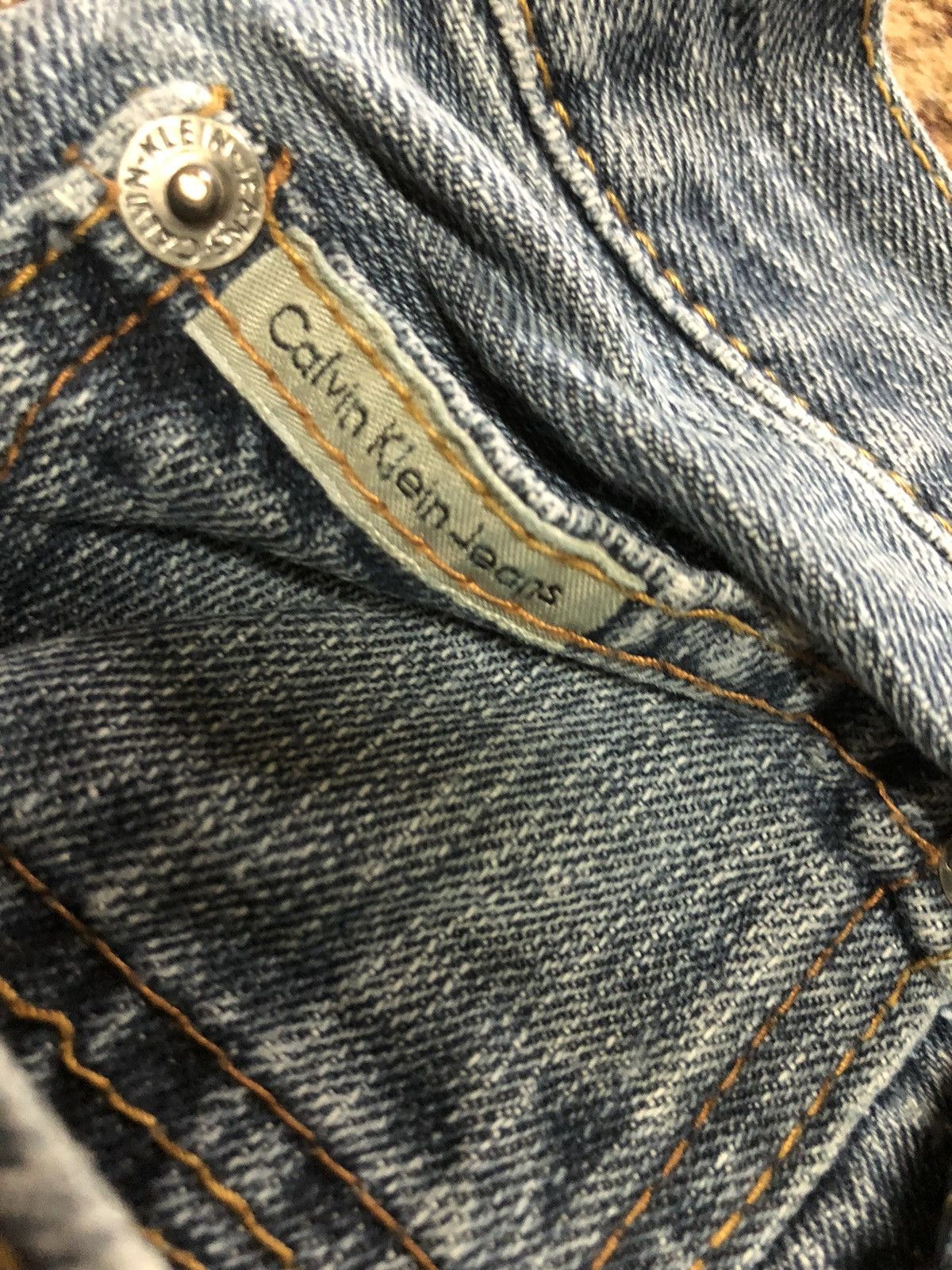 Calvin Klein × Vintage VINTAGE CALVIN KLEIN BLUE WASH DENIM Size US 38 / EU 54 - 9 Thumbnail