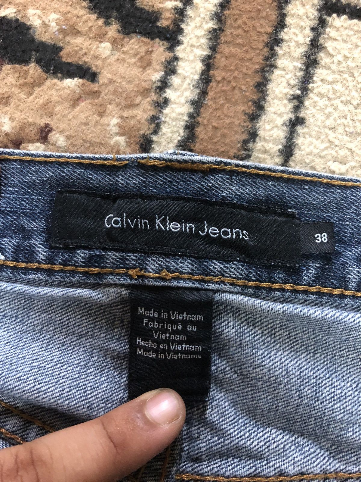Calvin Klein × Vintage VINTAGE CALVIN KLEIN BLUE WASH DENIM Size US 38 / EU 54 - 11 Thumbnail