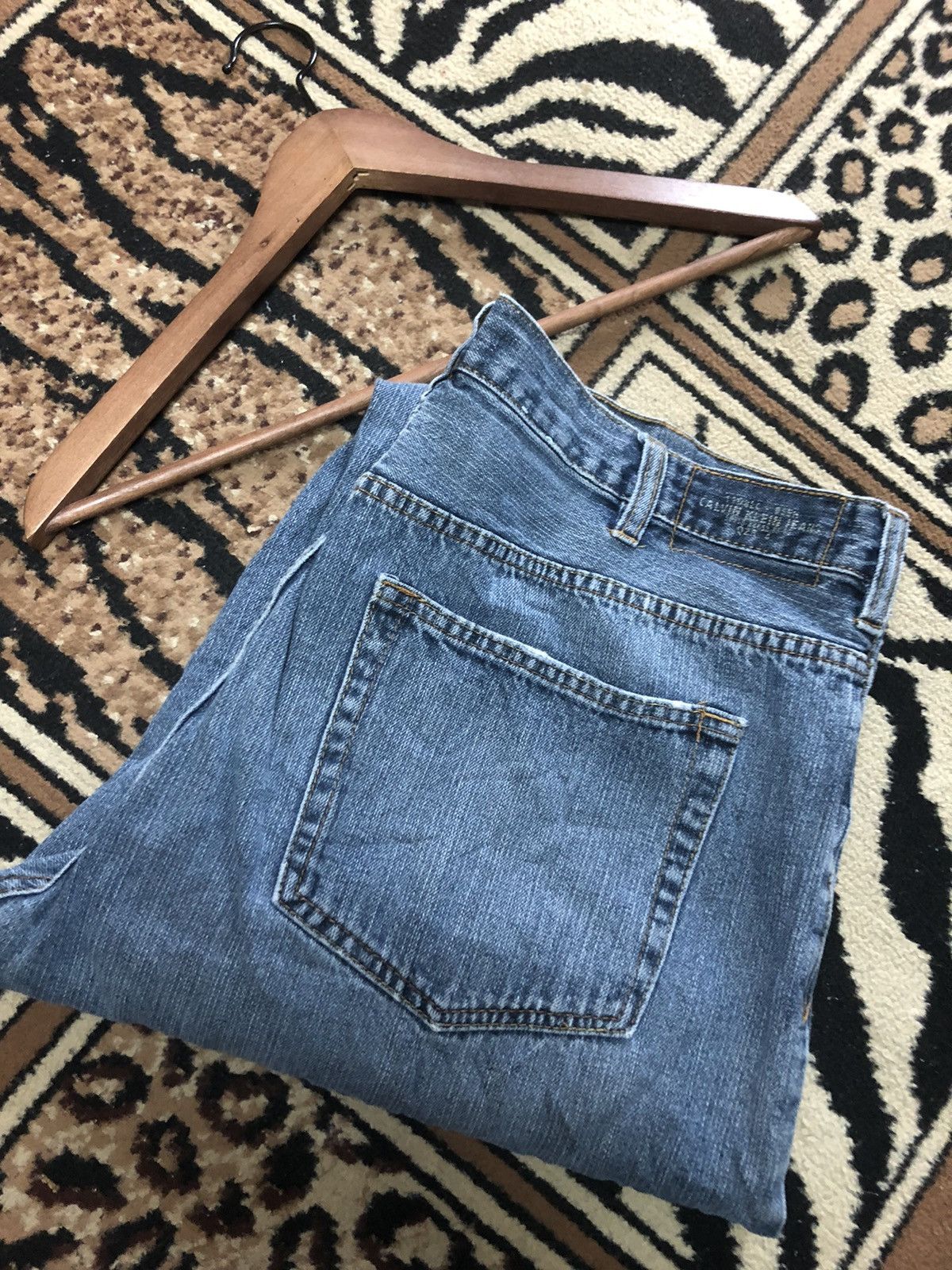 Calvin Klein × Vintage VINTAGE CALVIN KLEIN BLUE WASH DENIM Size US 38 / EU 54 - 1 Thumbnail