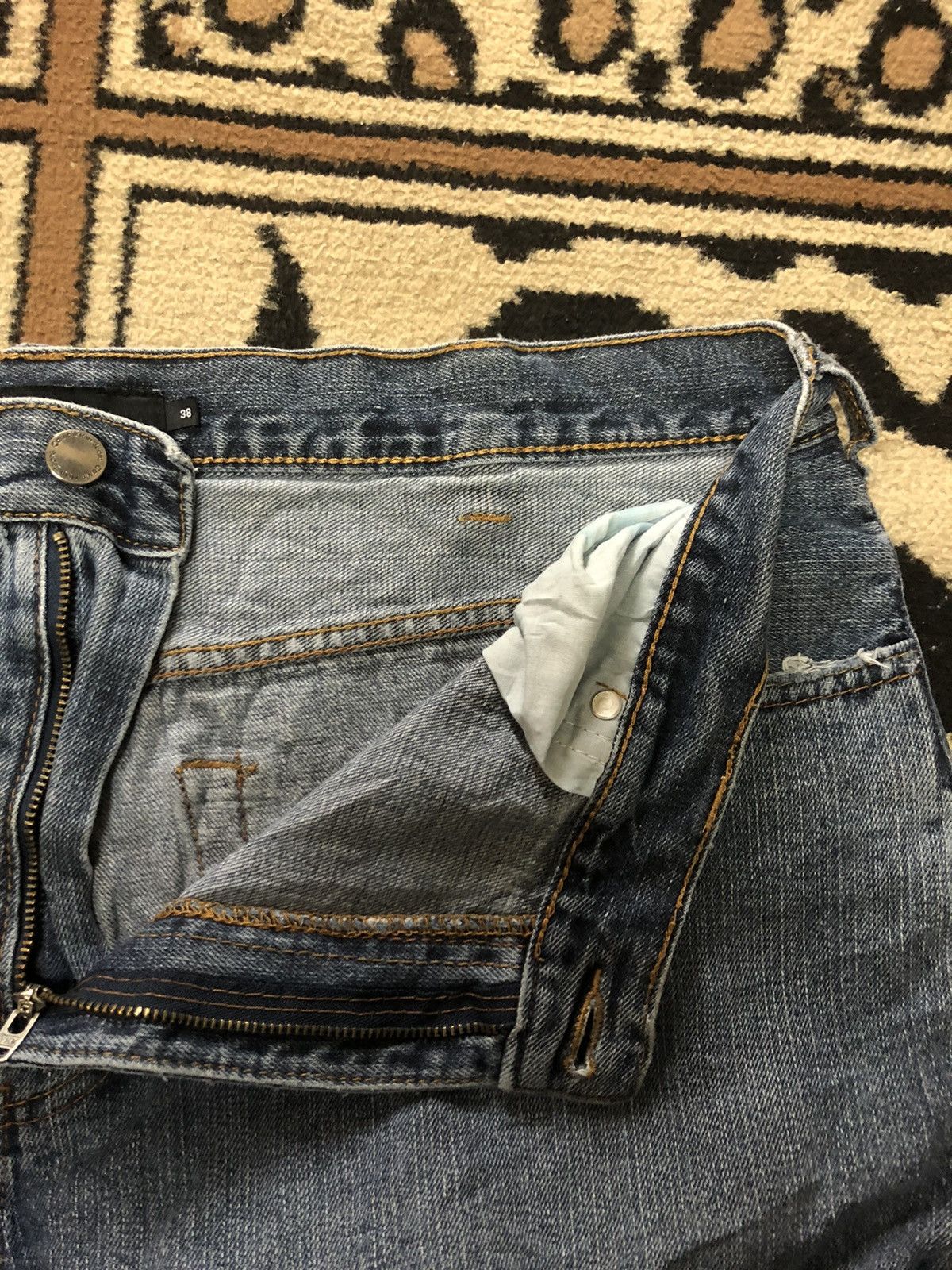 Calvin Klein × Vintage VINTAGE CALVIN KLEIN BLUE WASH DENIM Size US 38 / EU 54 - 10 Thumbnail