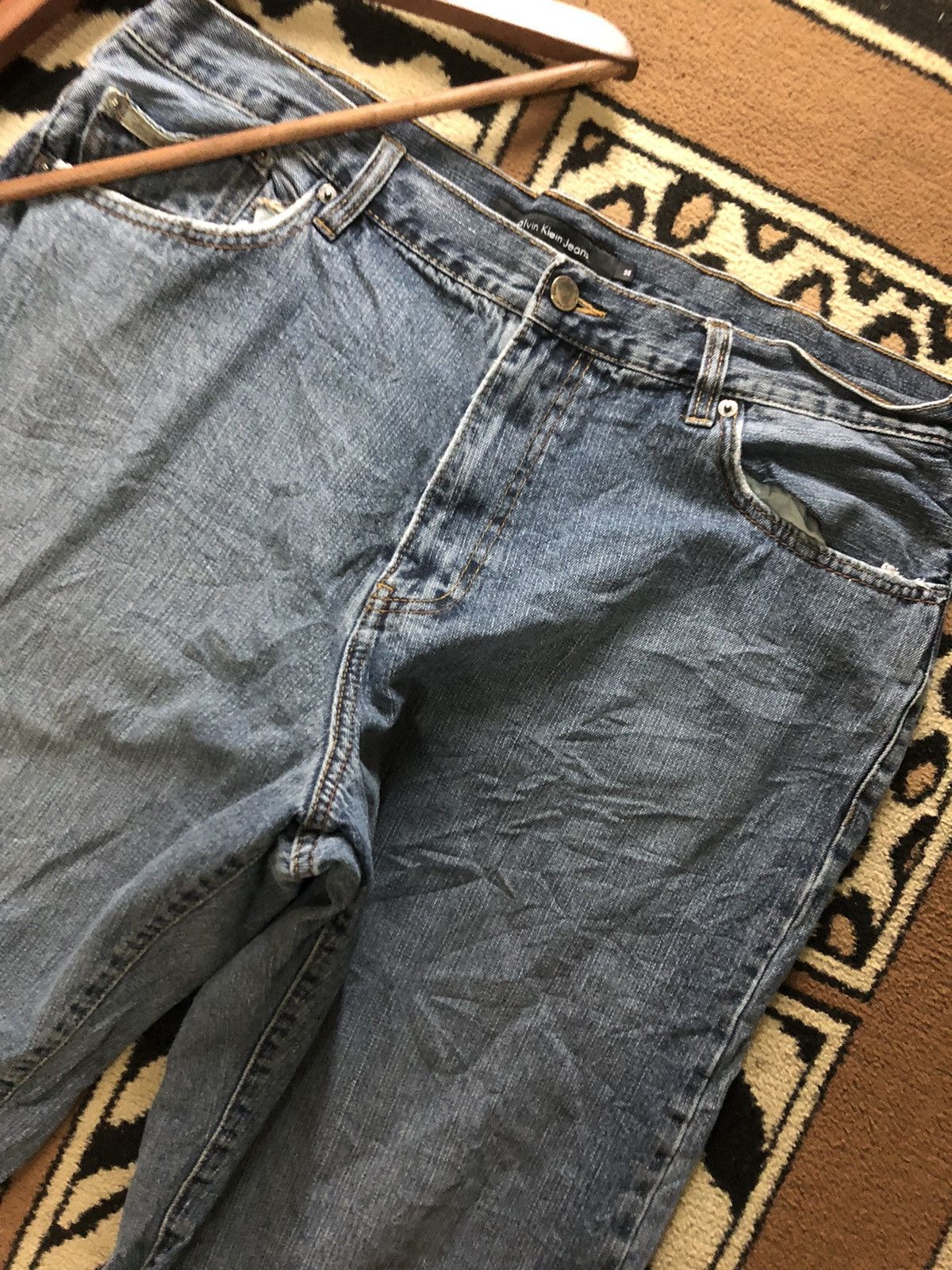Calvin Klein × Vintage VINTAGE CALVIN KLEIN BLUE WASH DENIM Size US 38 / EU 54 - 7 Thumbnail