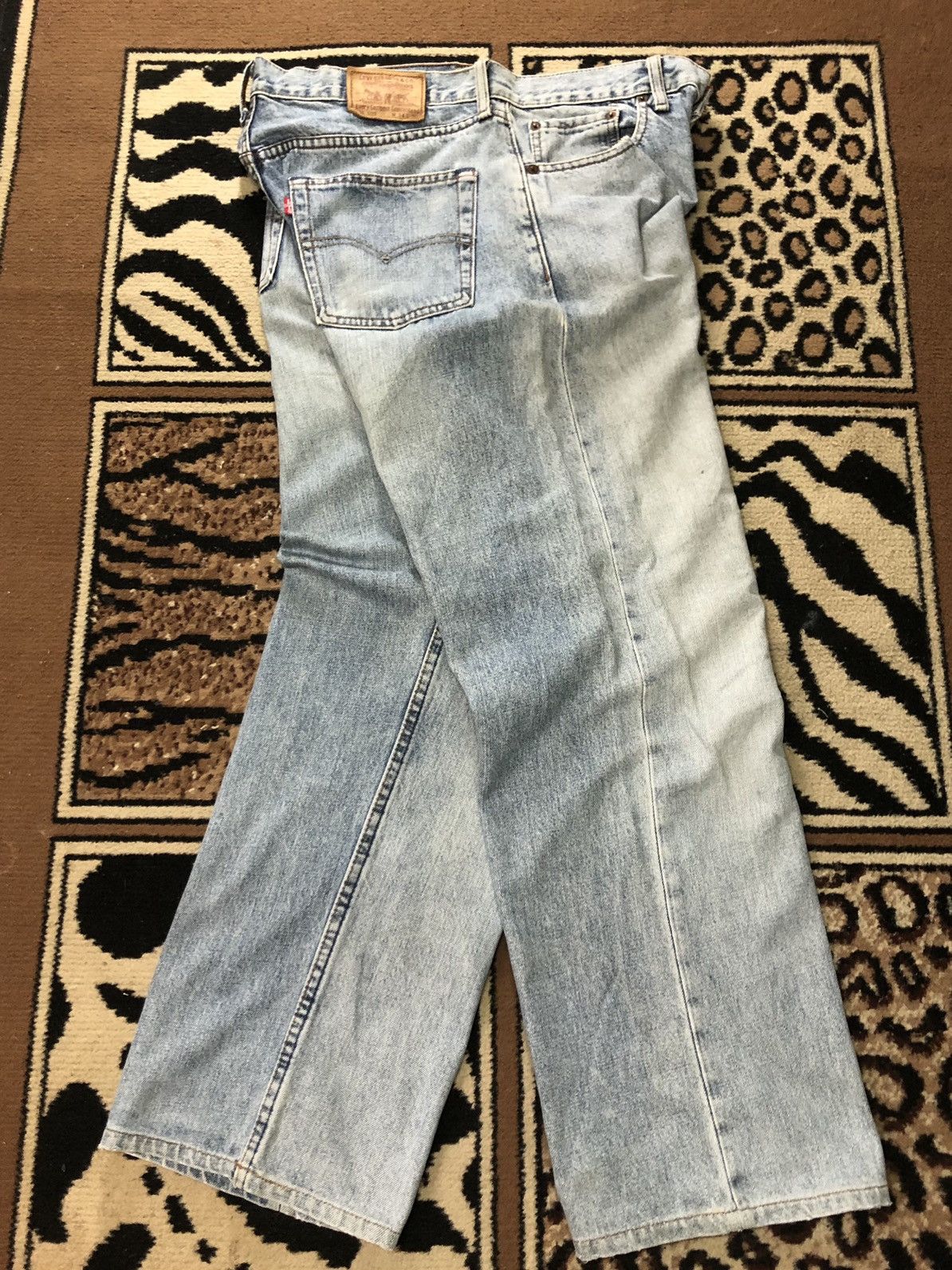 Levi's Vintage Clothing × Vintage VINTAGE 90s LEVIS 503 LIGHT BLUE WASH DISTRESSED DENIM Size US 33 - 13 Thumbnail