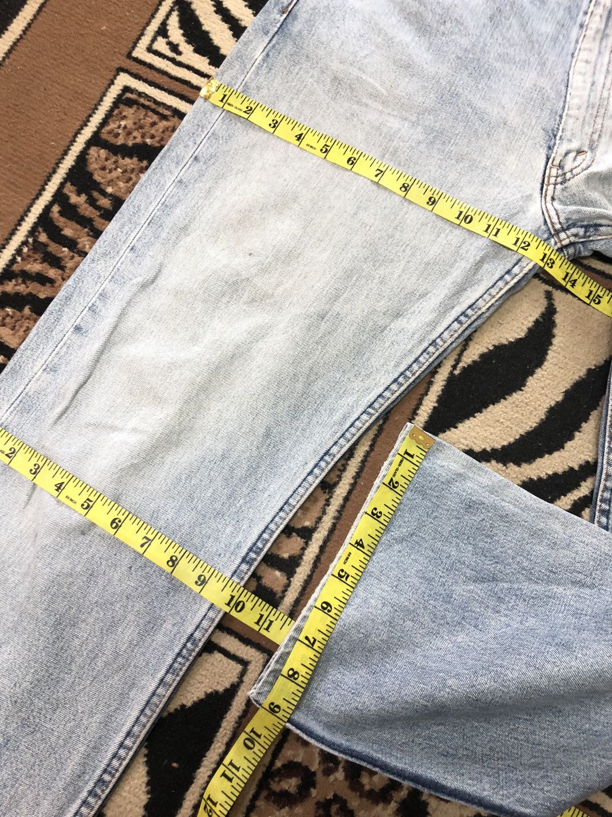 Levi's Vintage Clothing × Vintage VINTAGE 90s LEVIS 503 LIGHT BLUE WASH DISTRESSED DENIM Size US 33 - 16 Thumbnail