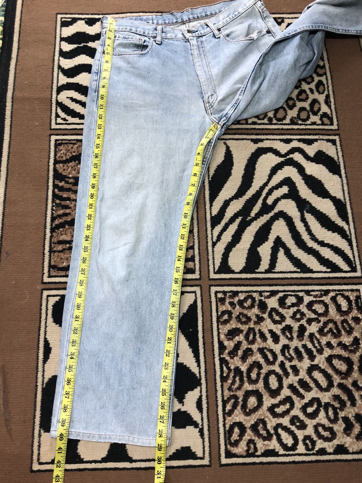 Levi's Vintage Clothing × Vintage VINTAGE 90s LEVIS 503 LIGHT BLUE WASH DISTRESSED DENIM Size US 33 - 15 Thumbnail