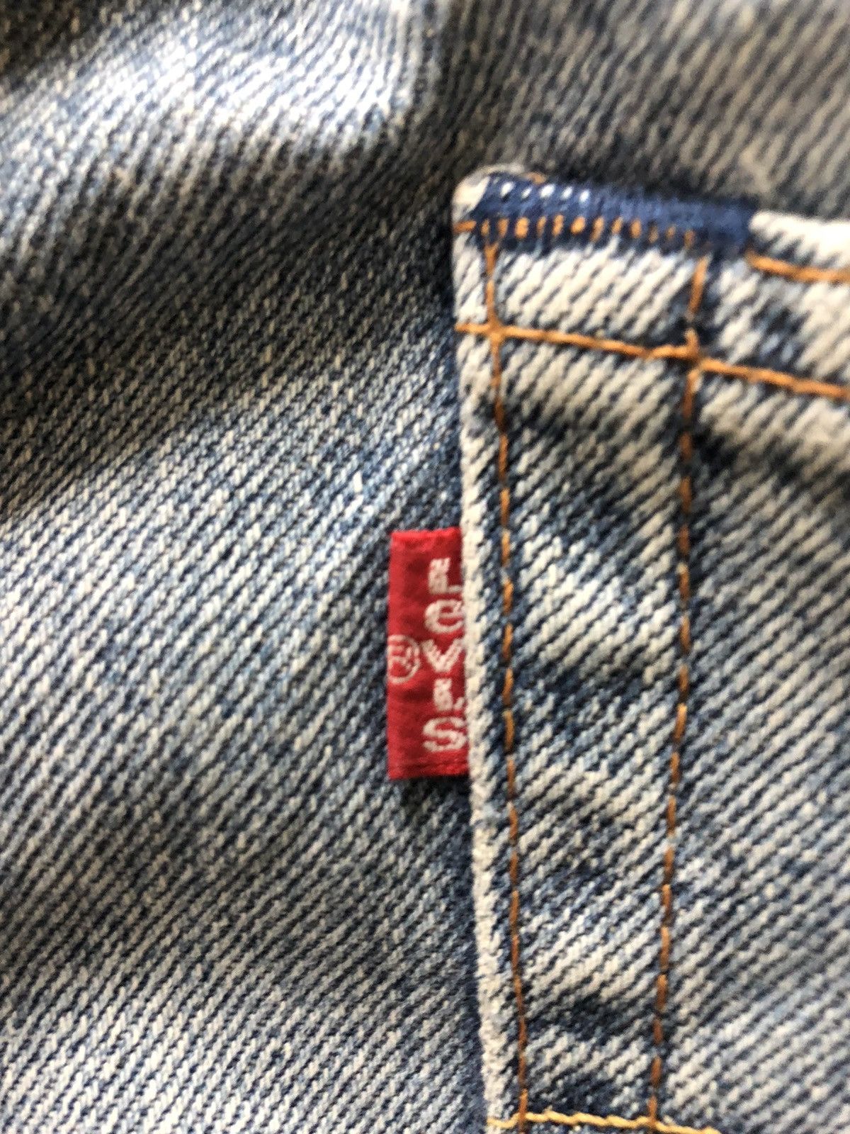 Levi's Vintage Clothing × Vintage VINTAGE 90s LEVIS 503 LIGHT BLUE WASH DISTRESSED DENIM Size US 33 - 10 Thumbnail