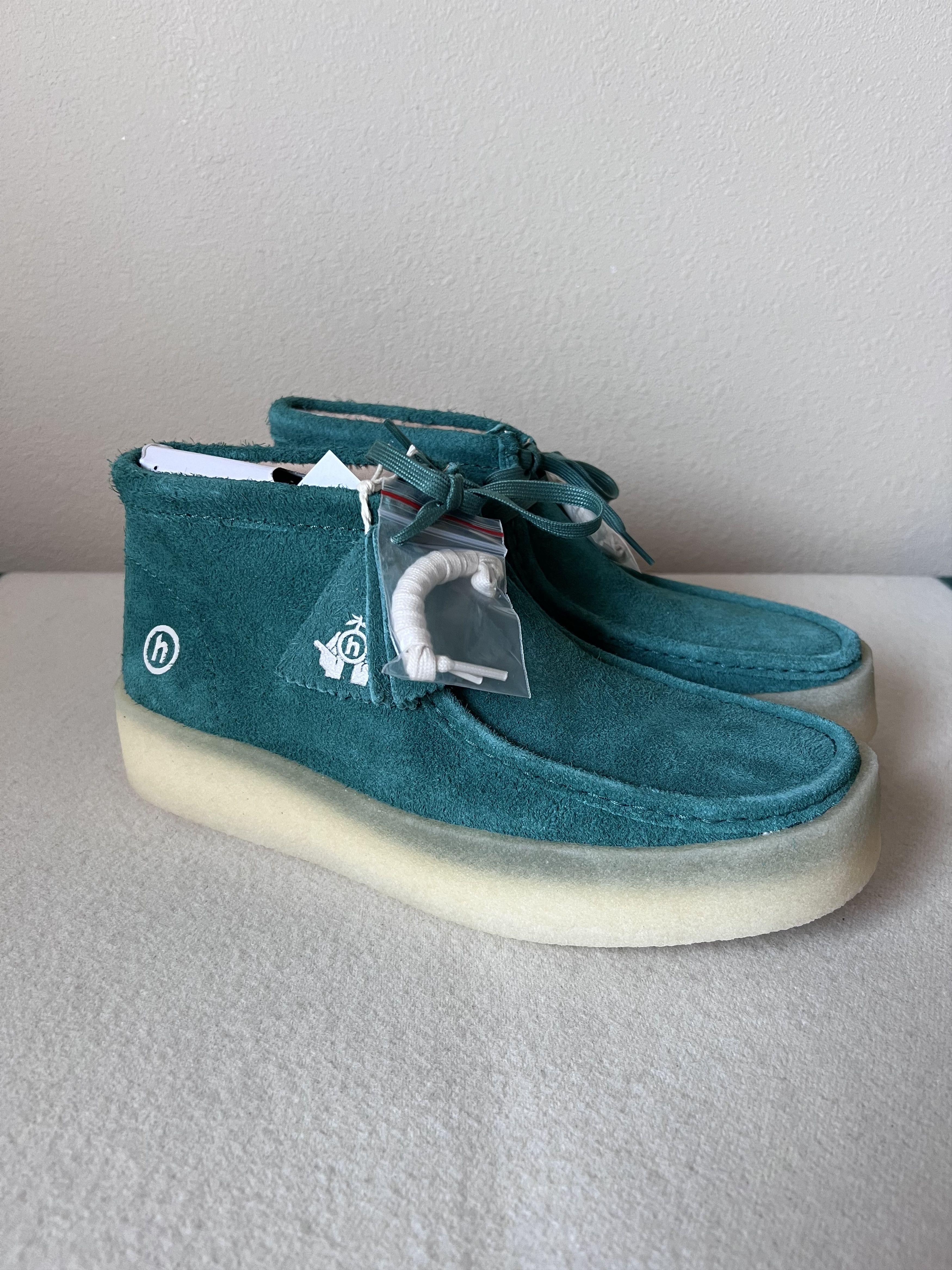 image of Clarks Hidden Ny Wallabee Cup Boot Green, Men's (Size 11)