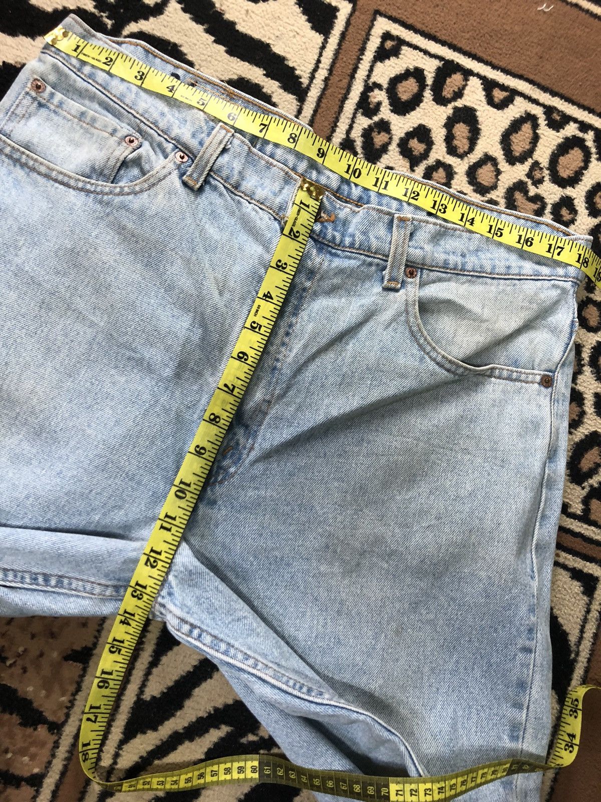 Levi's × Vintage VINTAGE 90s LEVIS 550 BLUE WASH DENIM Size US 36 / EU 52 - 13 Thumbnail