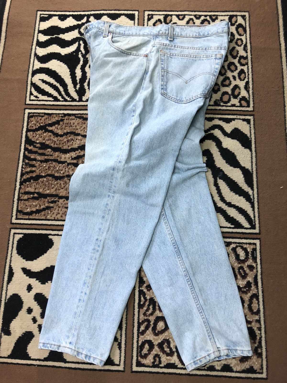 Levi's × Vintage VINTAGE 90s LEVIS 550 BLUE WASH DENIM Size US 36 / EU 52 - 11 Thumbnail