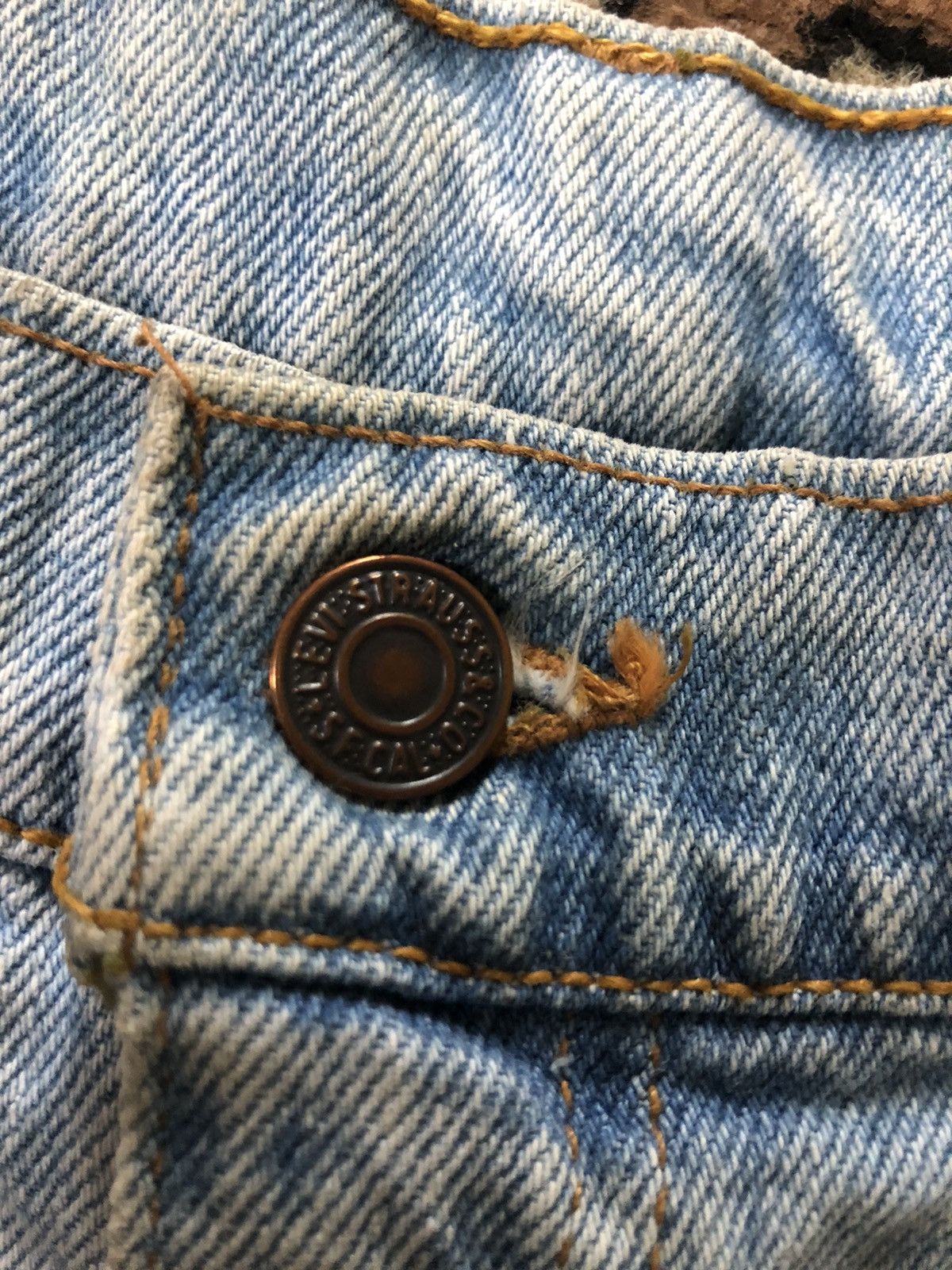 Levi's × Vintage VINTAGE 90s LEVIS 550 BLUE WASH DENIM Size US 36 / EU 52 - 4 Thumbnail