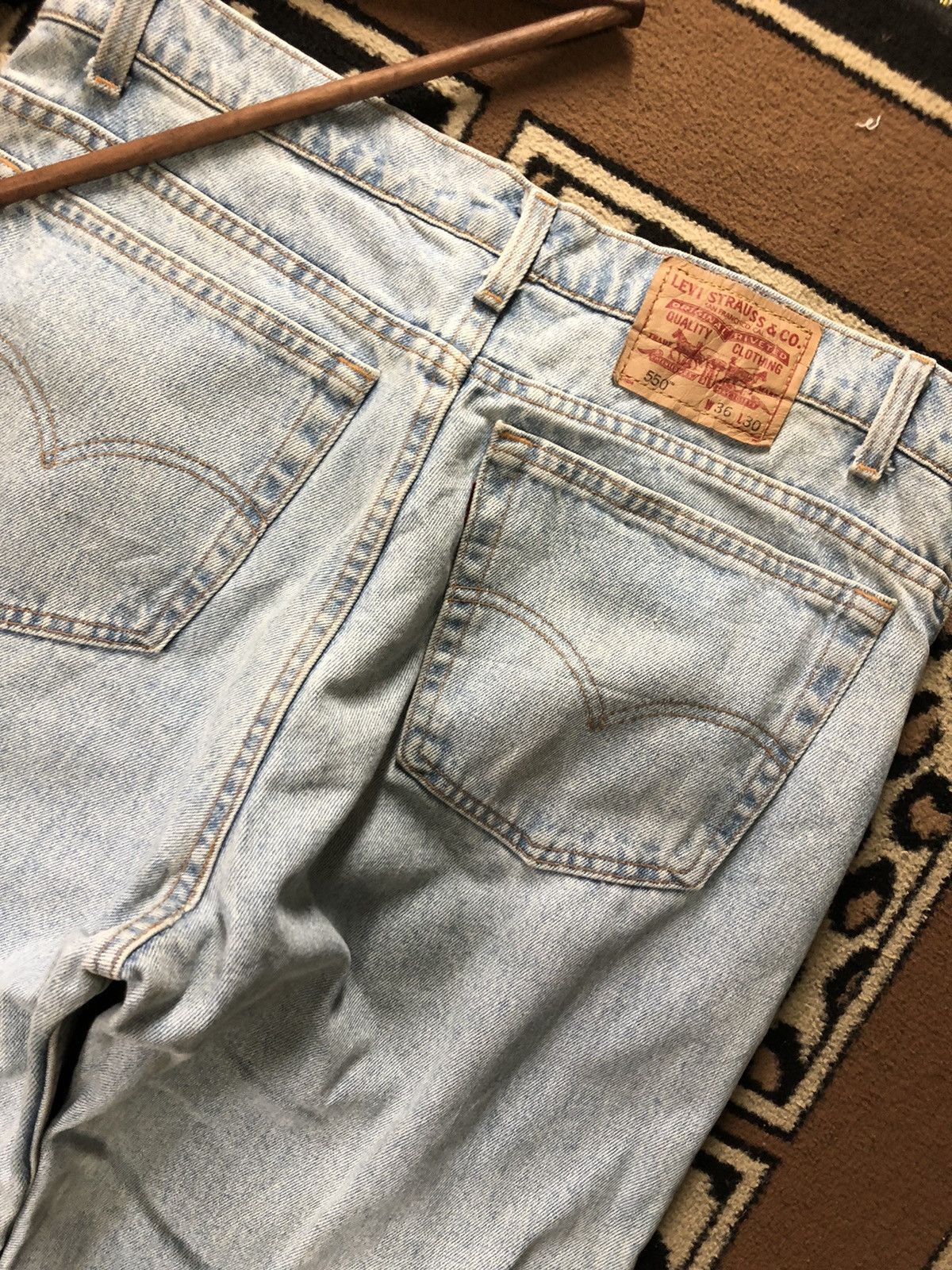 Levi's × Vintage VINTAGE 90s LEVIS 550 BLUE WASH DENIM Size US 36 / EU 52 - 8 Thumbnail