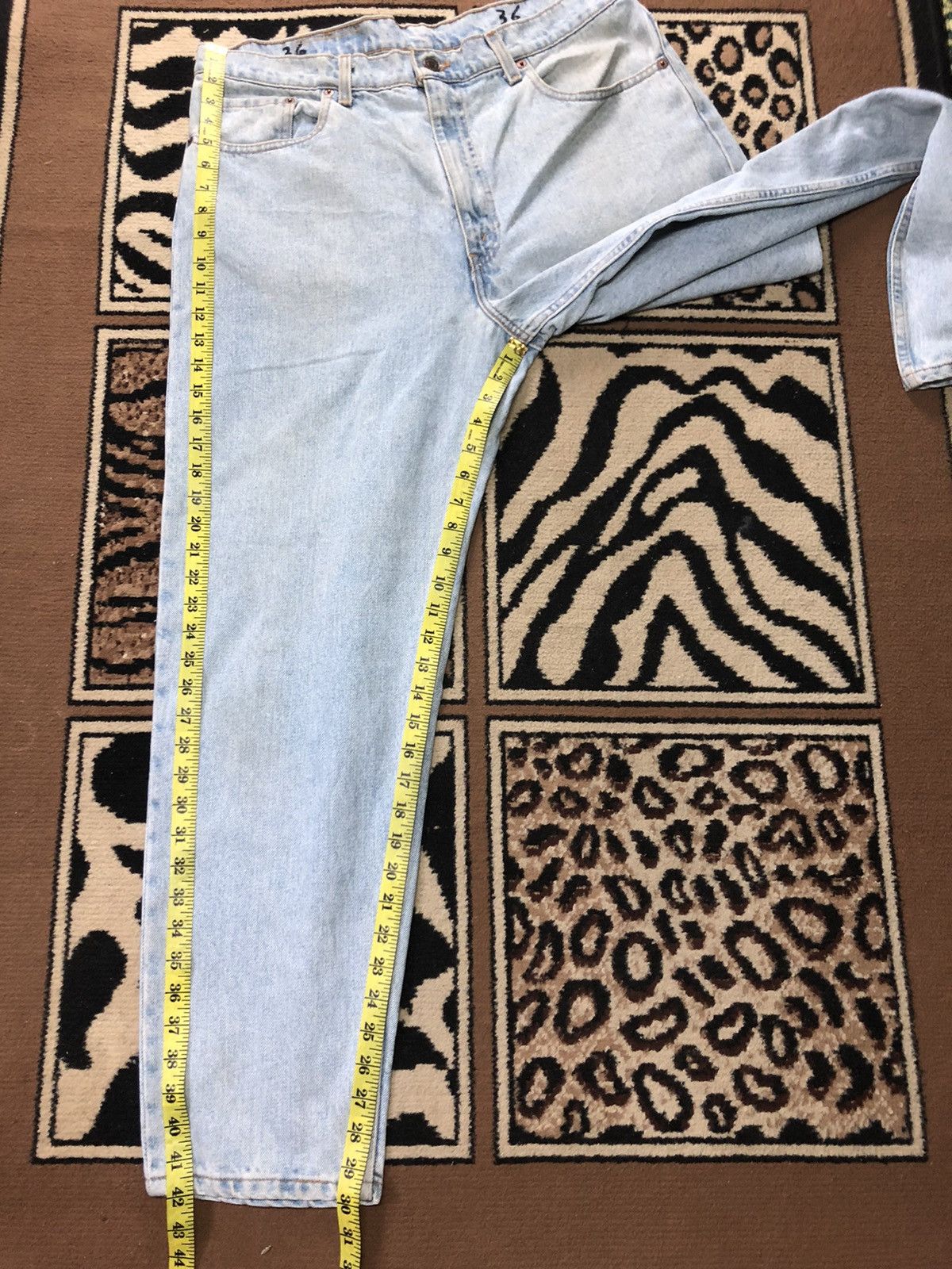 Levi's × Vintage VINTAGE 90s LEVIS 550 BLUE WASH DENIM Size US 36 / EU 52 - 14 Thumbnail