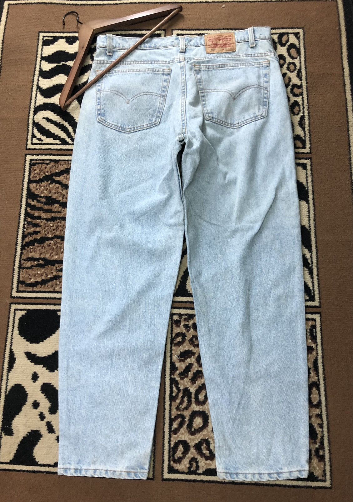 Levi's × Vintage VINTAGE 90s LEVIS 550 BLUE WASH DENIM Size US 36 / EU 52 - 7 Thumbnail