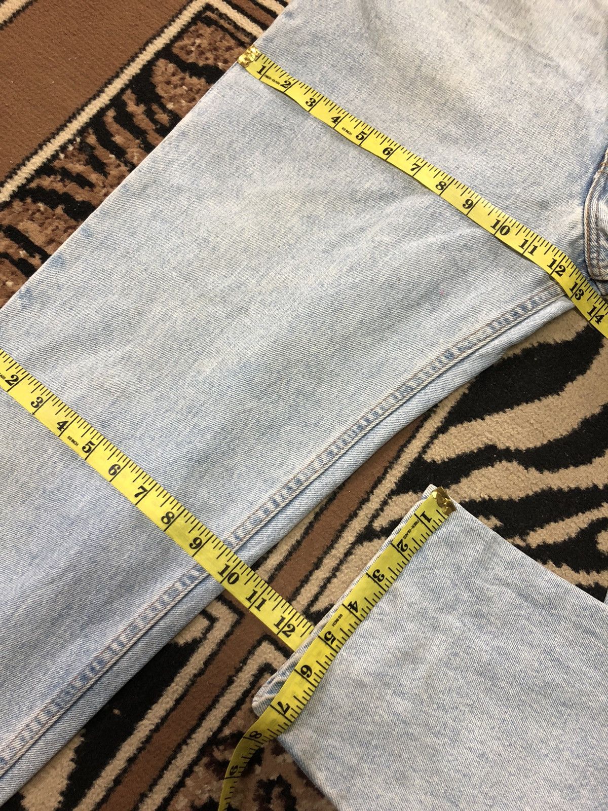 Levi's × Vintage VINTAGE 90s LEVIS 550 BLUE WASH DENIM Size US 36 / EU 52 - 15 Thumbnail