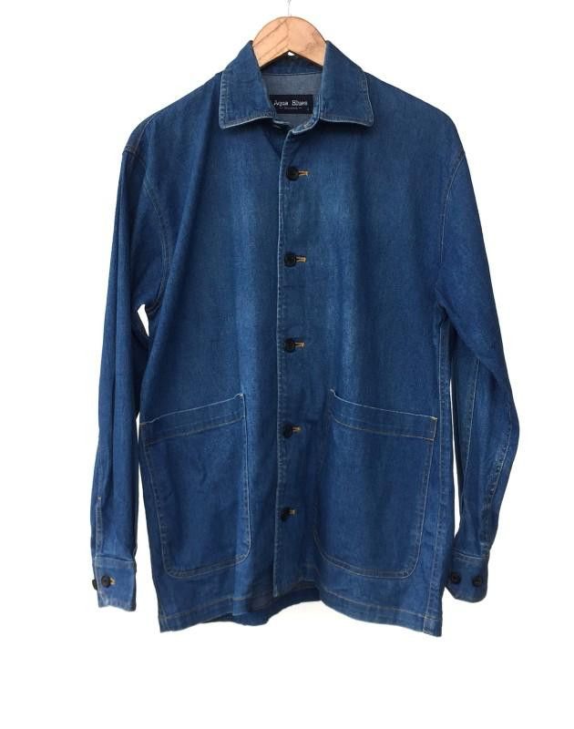 Indigo 🔥Japanese Aqua Blue Indigo Chore Denim Jackets🔥 Size US S / EU 44-46 / 1 - 1 Thumbnail
