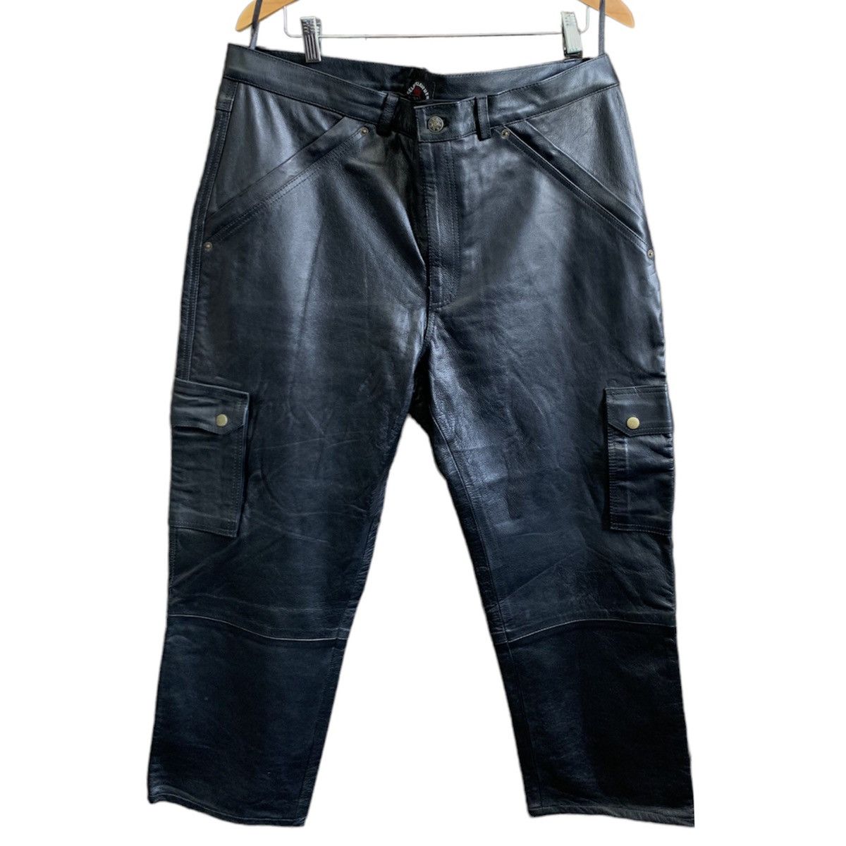 Leather Vintage Leather Cargo Pants Size US 39 - 1 Thumbnail