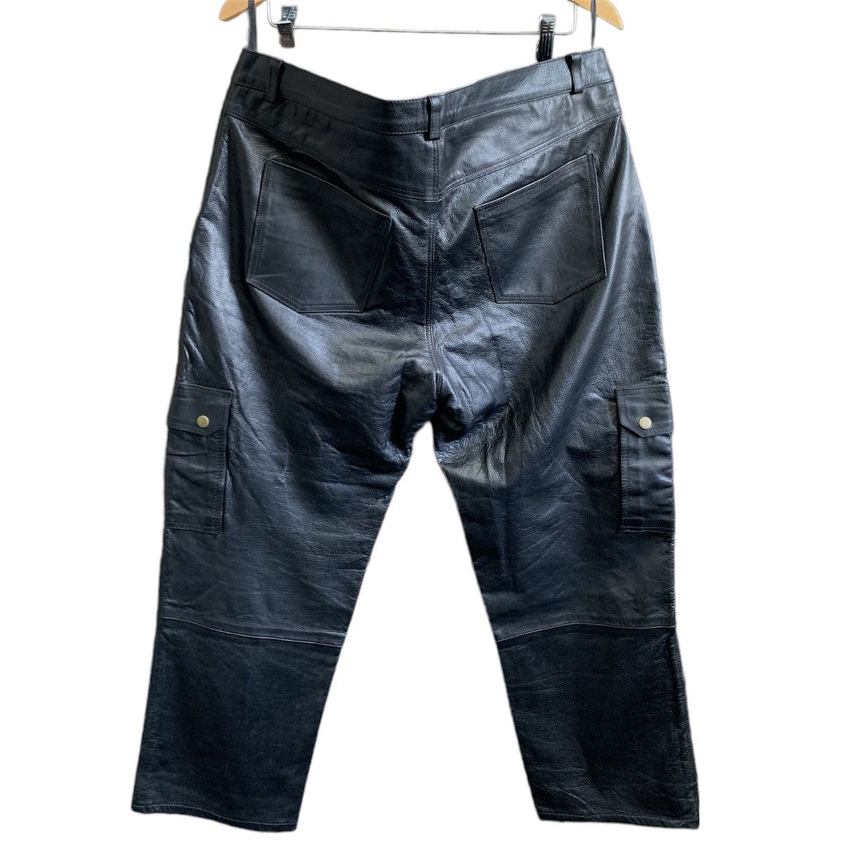 Leather Vintage Leather Cargo Pants Size US 39 - 2 Thumbnail