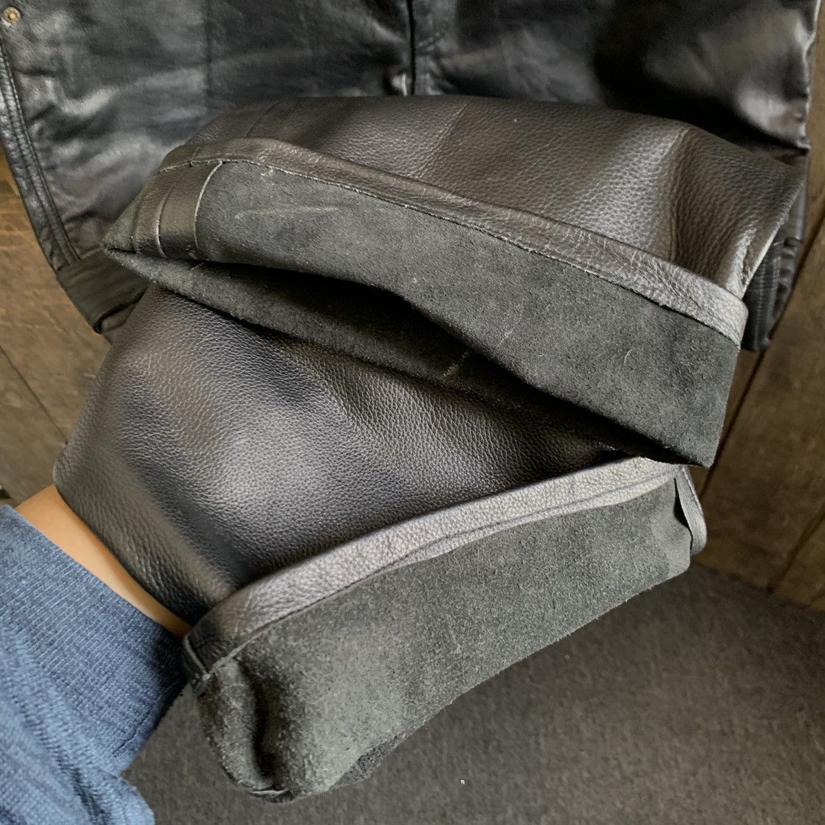 Leather Vintage Leather Cargo Pants Size US 39 - 8 Thumbnail