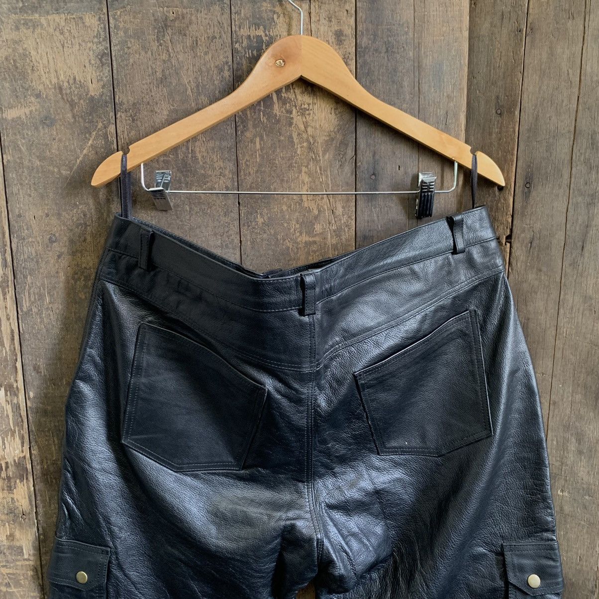 Leather Vintage Leather Cargo Pants Size US 39 - 9 Thumbnail