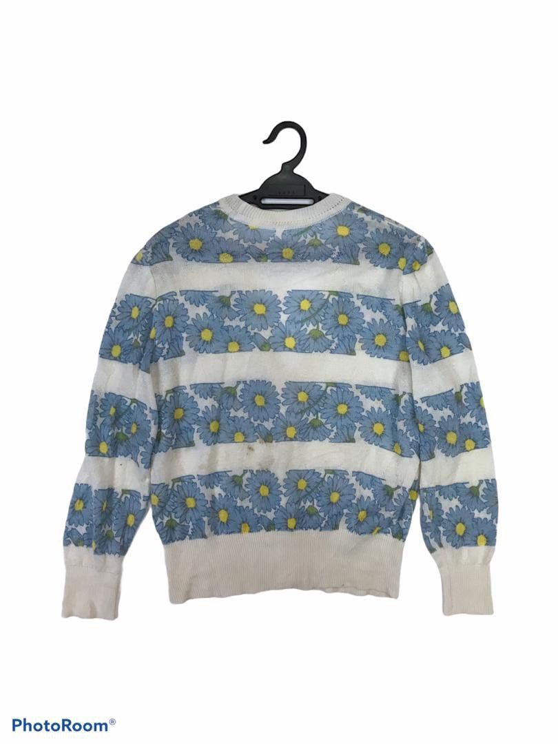 Homespun Knitwear × Vintage PIARE knitwear cardigan flower full print Size US M / EU 48-50 / 2 - 2 Thumbnail