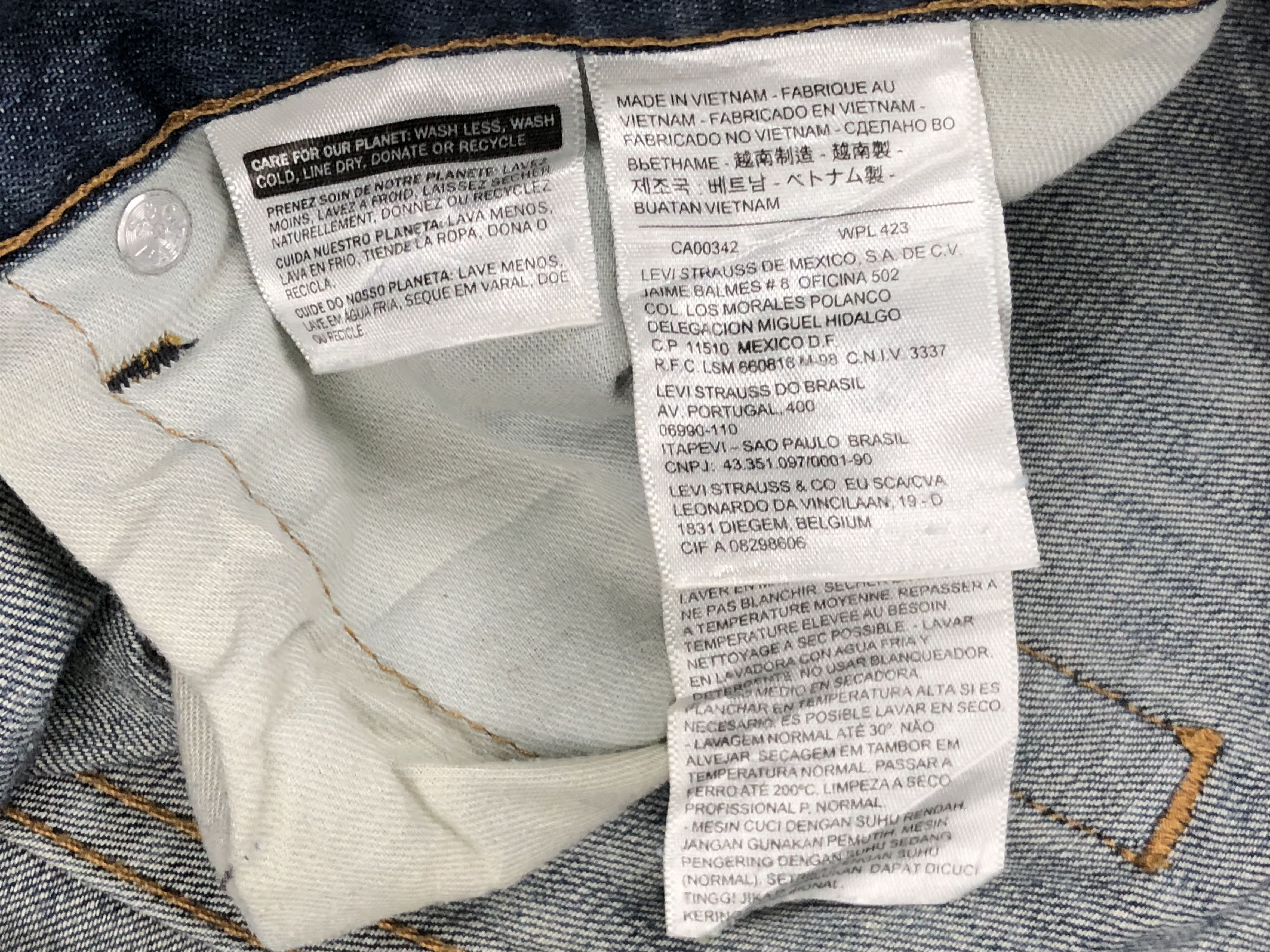 Levi's Vintage Levis 505 Faded Blue Jeans DP1511 Size US 34 / EU 50 - 7 Thumbnail