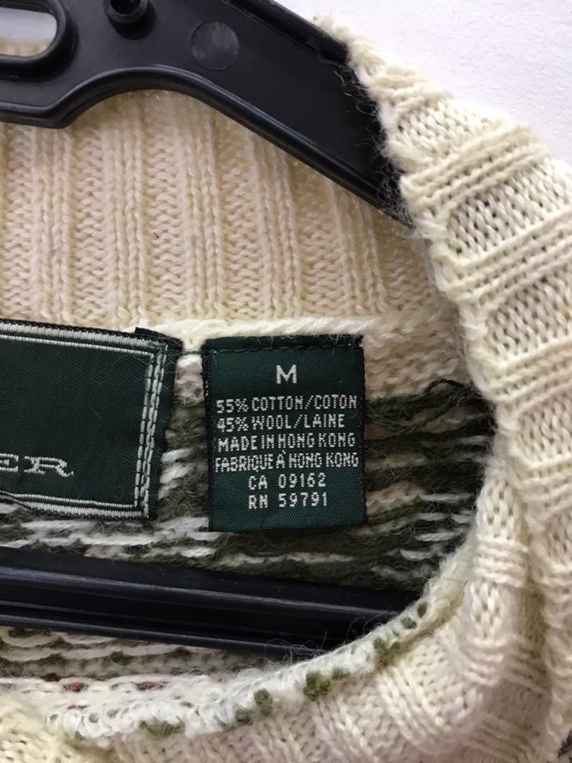 Aran Isles Knitwear × Homespun Knitwear Vintage JJ FARMER multicolour knitwear classic design Size US L / EU 52-54 / 3 - 8 Thumbnail