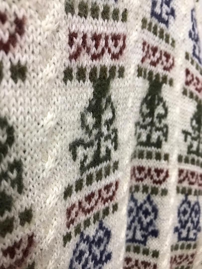 Aran Isles Knitwear × Homespun Knitwear Vintage JJ FARMER multicolour knitwear classic design Size US L / EU 52-54 / 3 - 4 Thumbnail