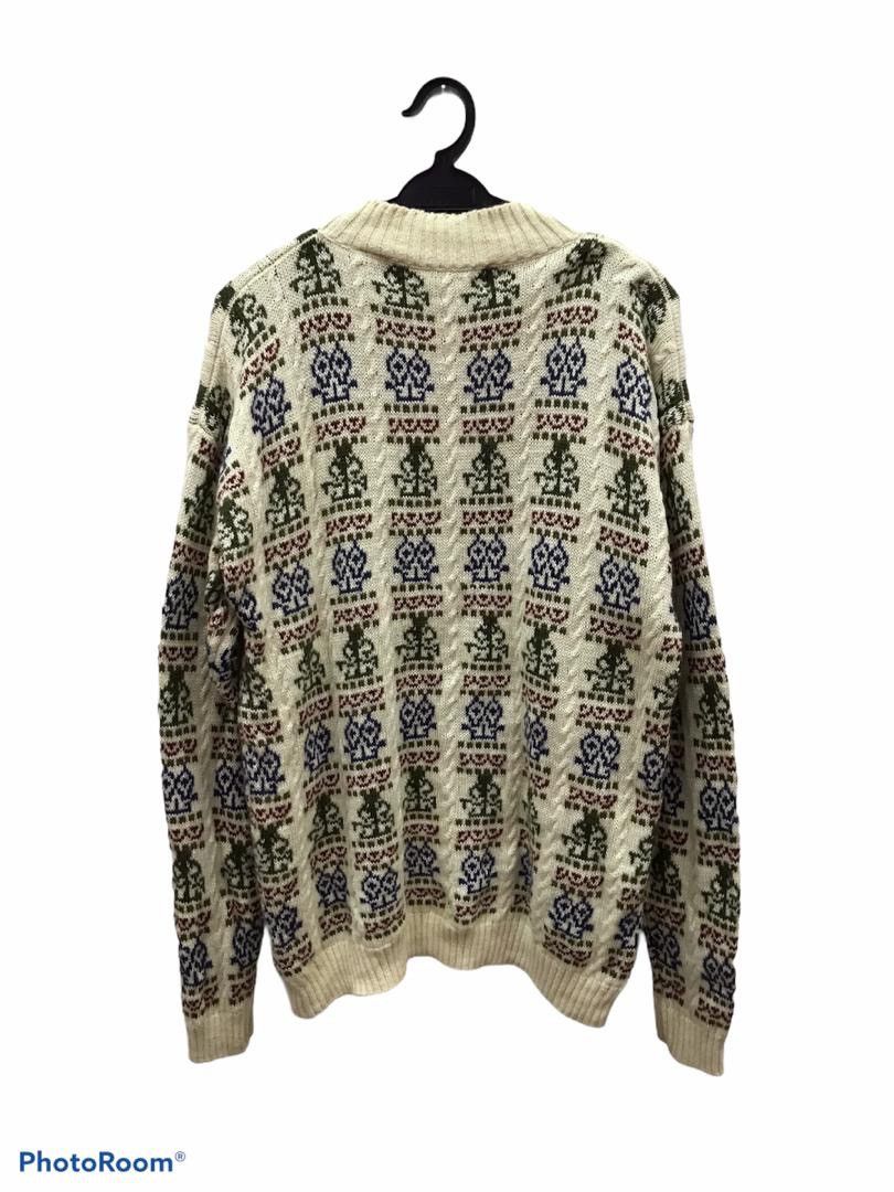 Aran Isles Knitwear × Homespun Knitwear Vintage JJ FARMER multicolour knitwear classic design Size US L / EU 52-54 / 3 - 2 Thumbnail
