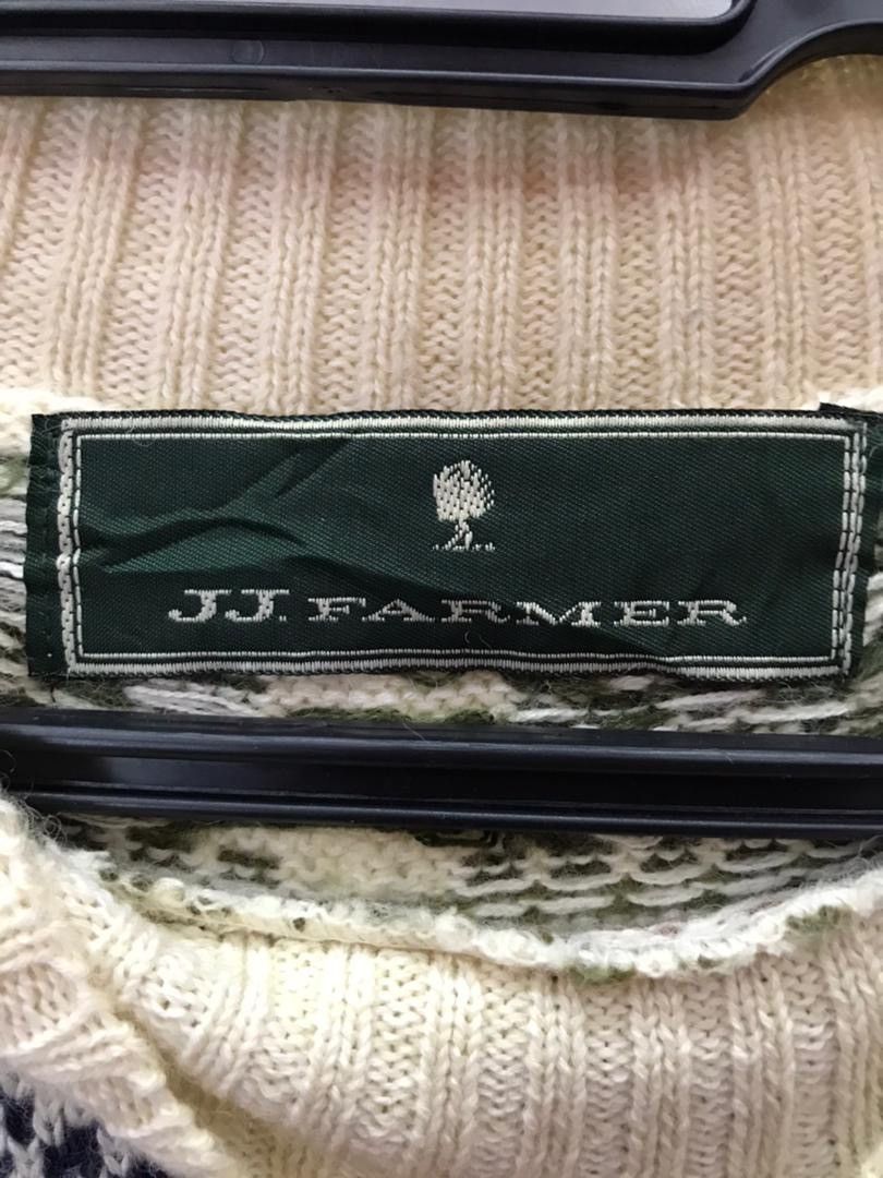 Aran Isles Knitwear × Homespun Knitwear Vintage JJ FARMER multicolour knitwear classic design Size US L / EU 52-54 / 3 - 5 Thumbnail