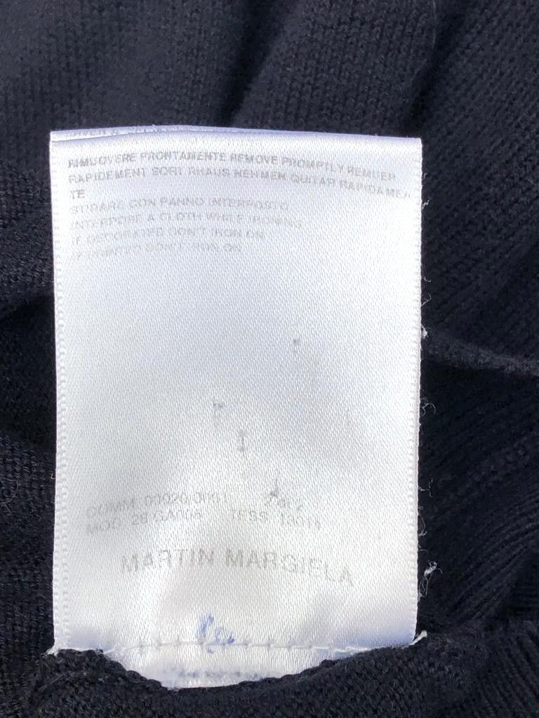 Maison Margiela Navy sweater with suede elbows Size US S / EU 44-46 / 1 - 6 Thumbnail