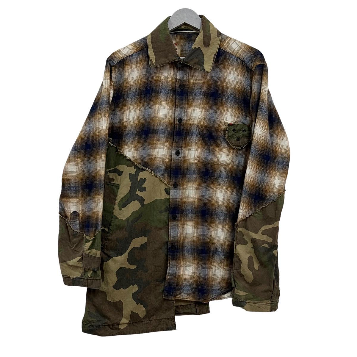 Japanese Brand 💥 REMAKE REBUILD PLAID SHIRT Size US L / EU 52-54 / 3 - 4 Thumbnail