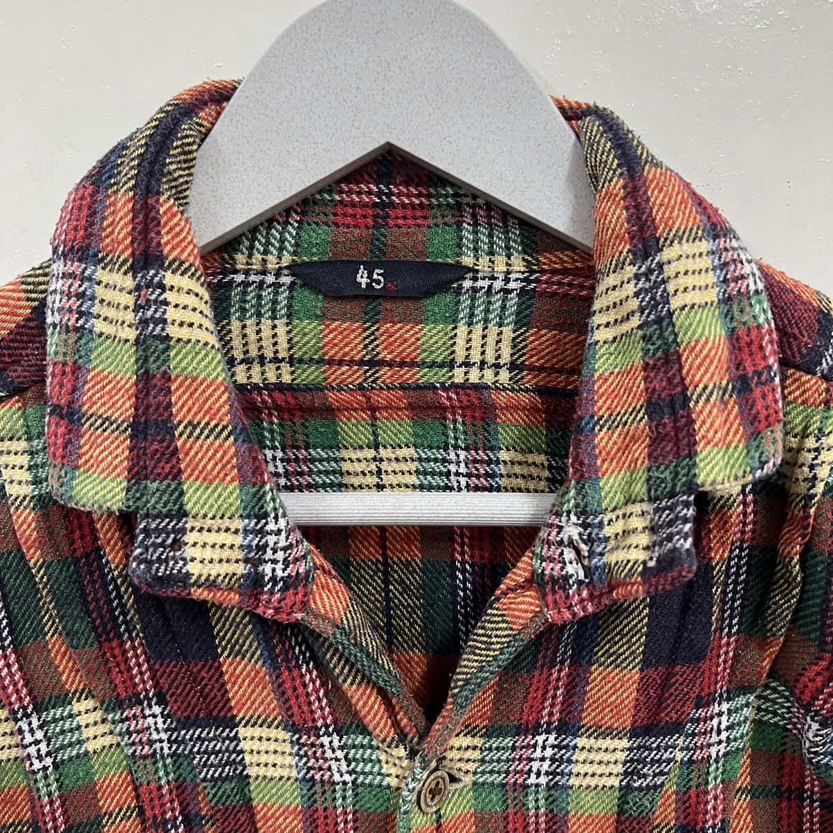 45rpm × Indigo 💥 45 rpm check plaid shirt Size US S / EU 44-46 / 1 - 11 Thumbnail