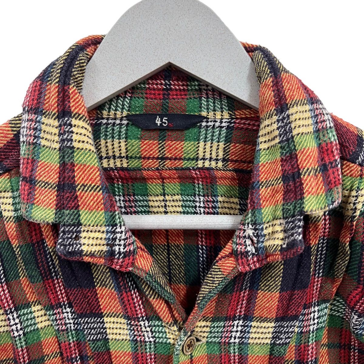 45rpm × Indigo 💥 45 rpm check plaid shirt Size US S / EU 44-46 / 1 - 10 Thumbnail